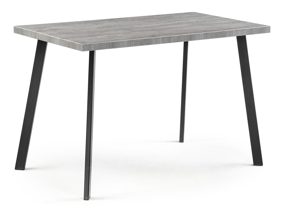 Тринити Лофт 120 25 мм бетон / матовый черный Стол деревянный Черный, Металл айленд бетон светлый черный стол деревянный черный металл