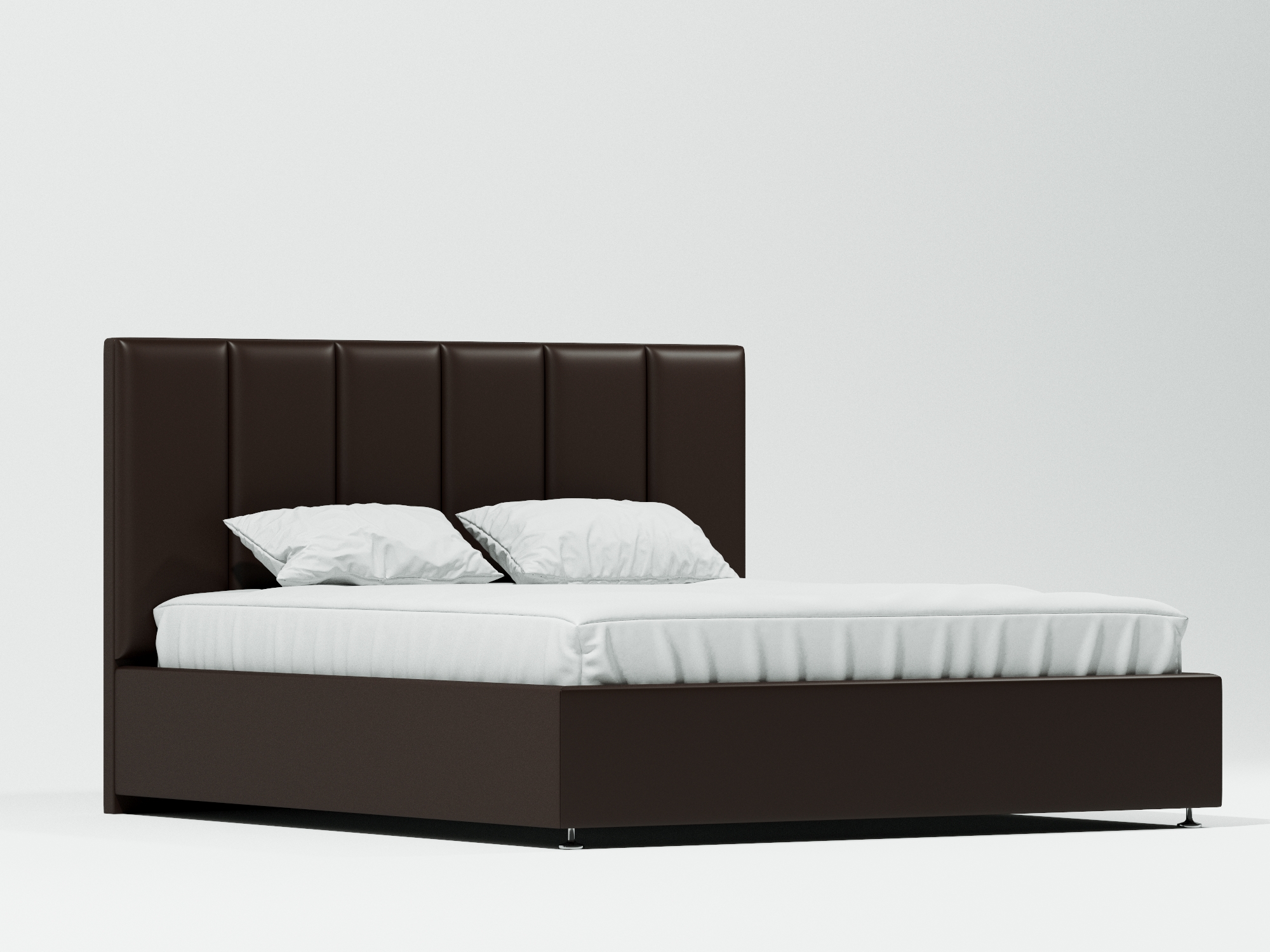 Кровать Терзо Плюс (140х200) Венге, ДСП, МДФ кровать бася 140х200 коричневый темный бежевый лдсп