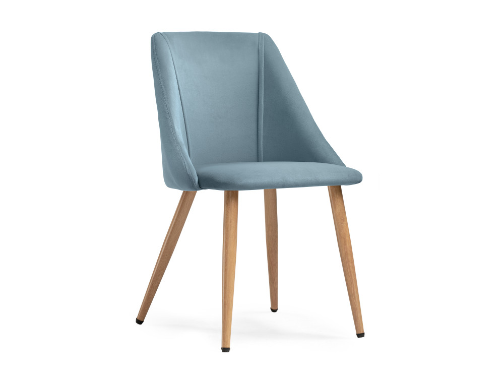 Morgan light blue / wood Стул Голубой, Металл konfi blue white стул голубой пластик