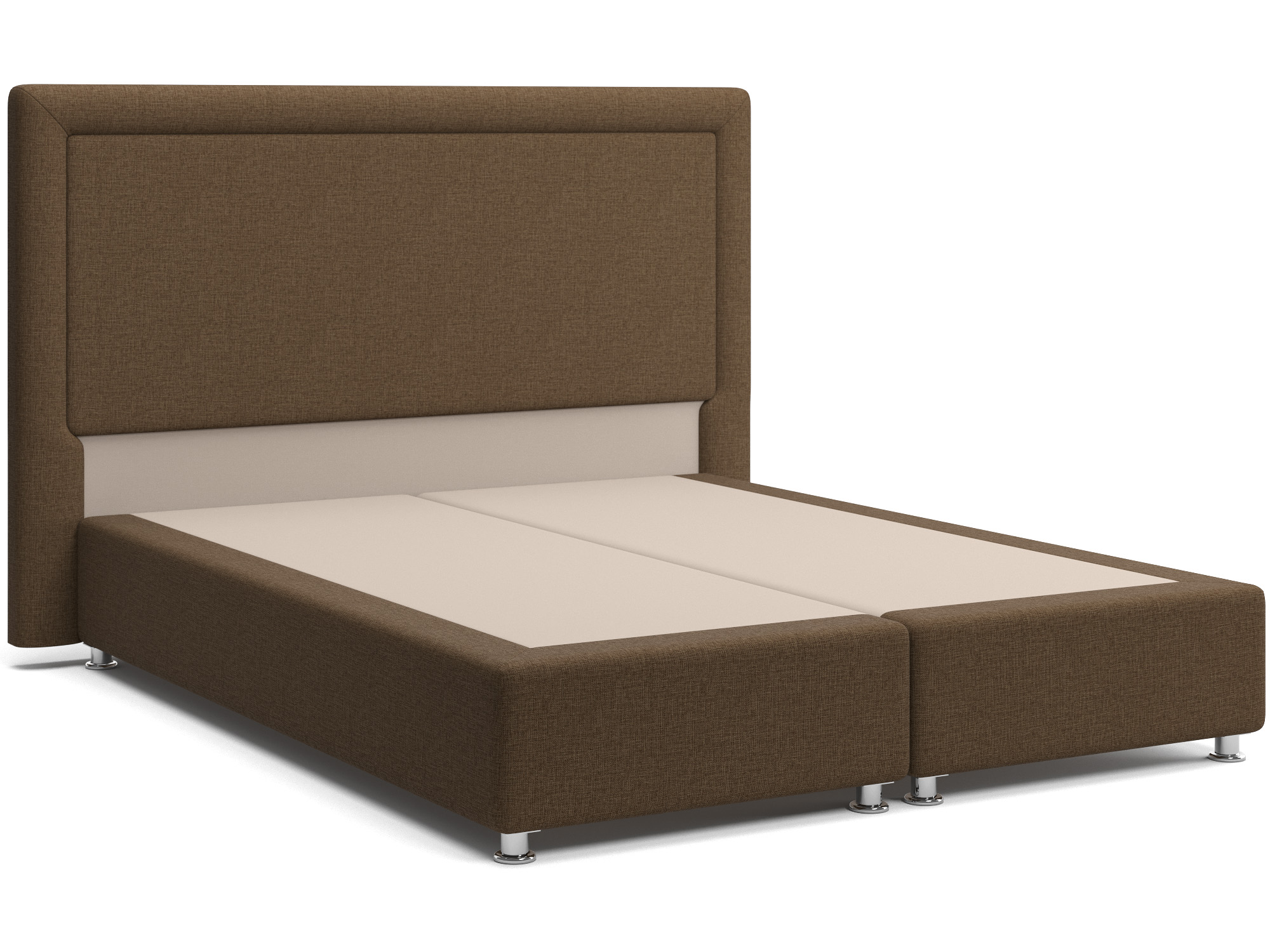 Интерьерная кровать Оливия (160х200) Коричневый, Массив, ДСП оливия 160х200 темно серая кровать серый дсп