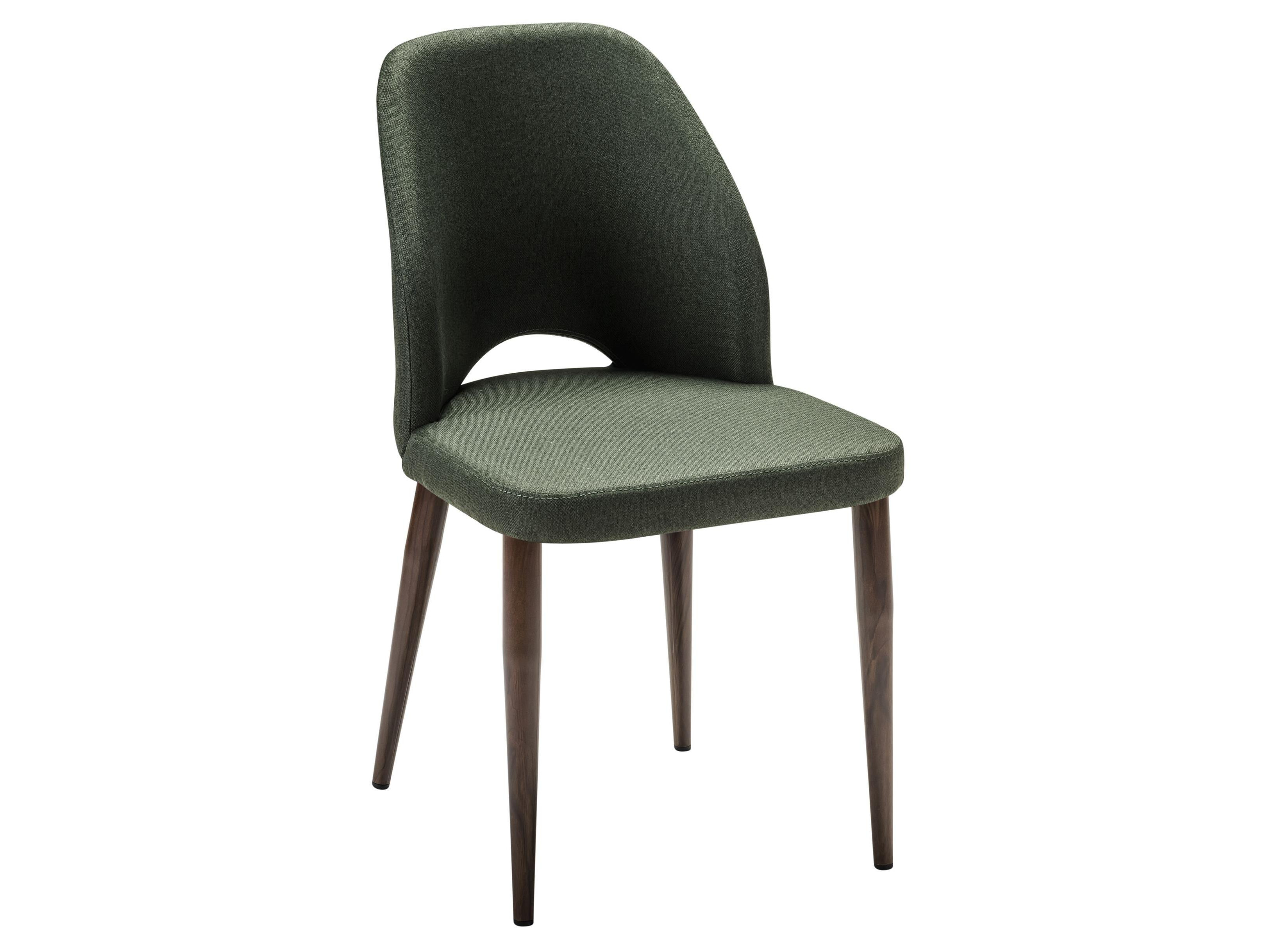 Стул Ledger темно-зеленый/т. орех Зеленый, Металл стул валенсия sn рогожка темно синий комплект 4 стула