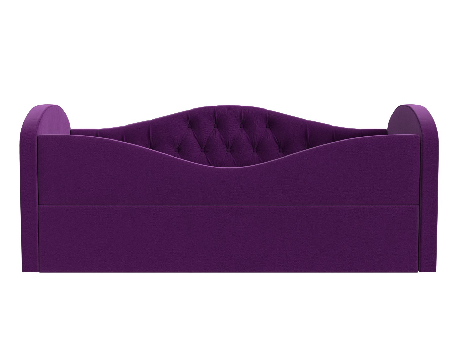 Детская кровать Сказка Люкс (75х160) Фиолетовый, Массив, ЛДСП