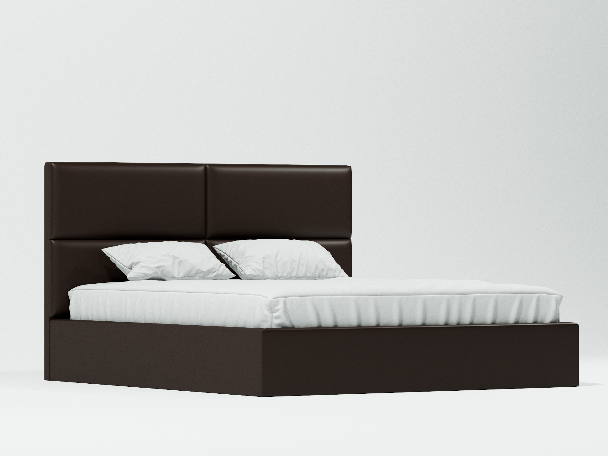 Кровать Примо (160х200) Венге, ДСП, МДФ карина 9 кровать 160х200 латте глянец венге коричневый темный