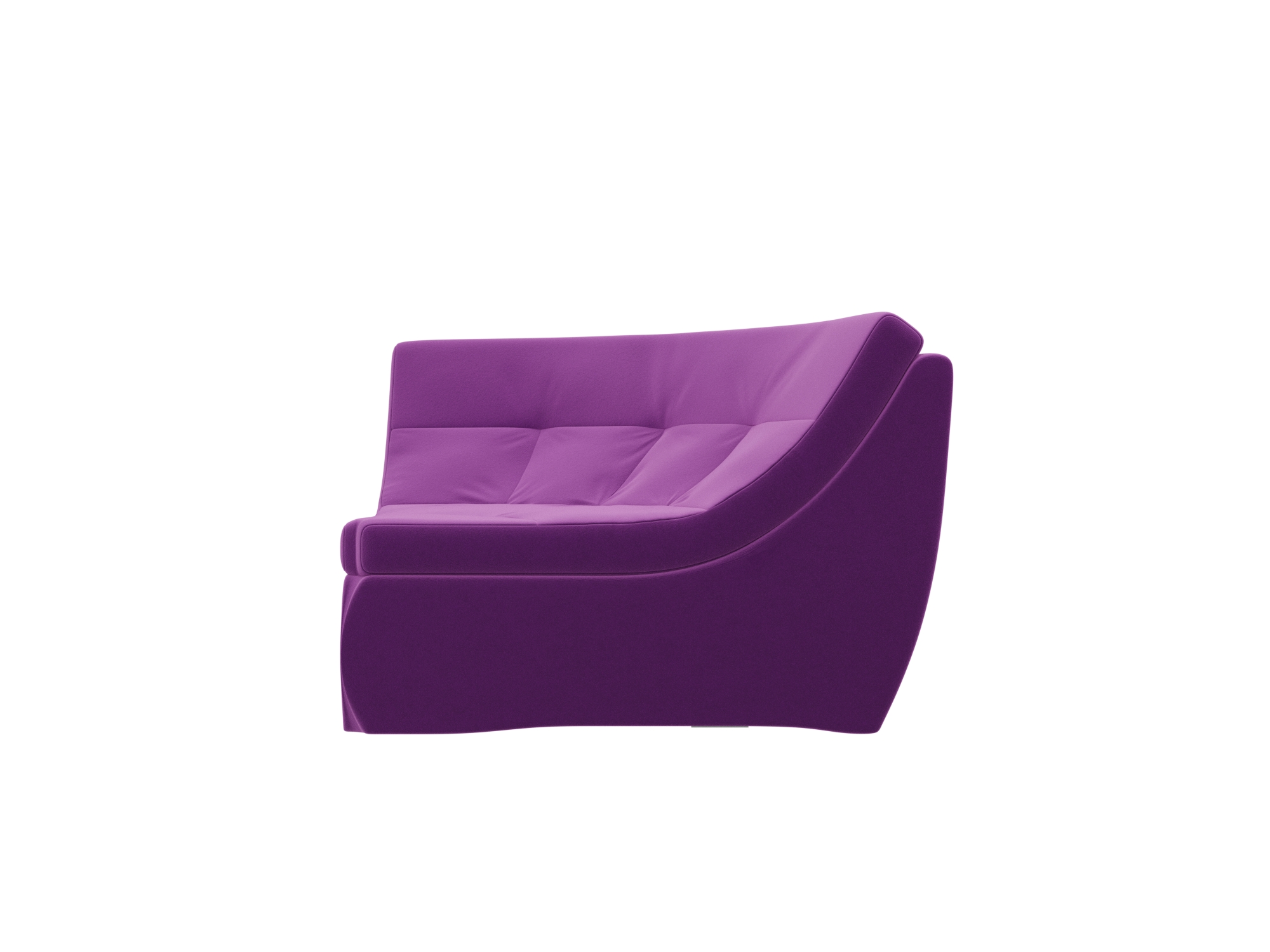 модуль лига диванов холидей раскладной диван микровельвет фиолетовый Модуль Угол для модульного дивана Холидей MebelVia Фиолетовый, Микровельвет, ЛДСП, Брус, Фанера