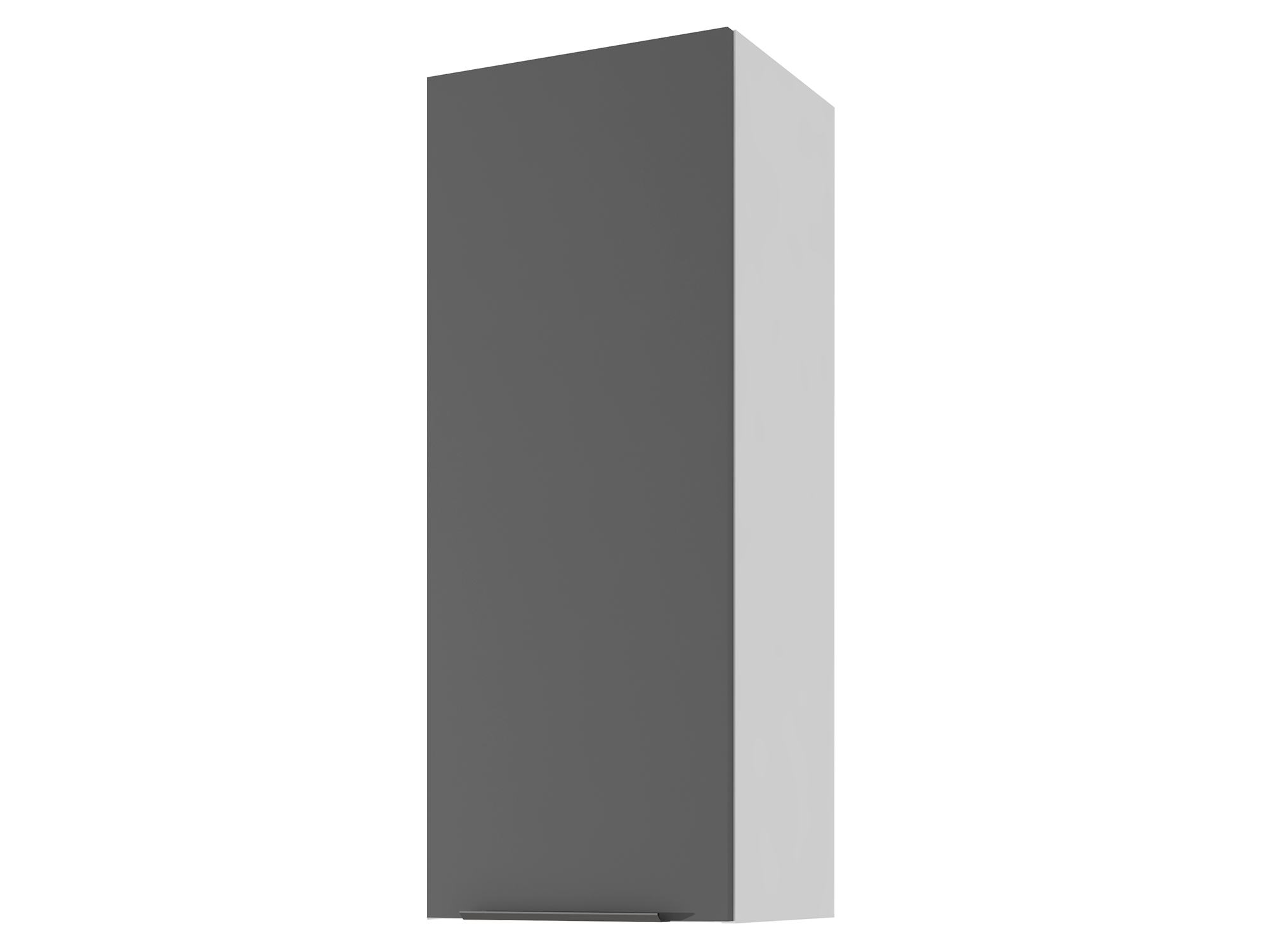 Шкаф навесной 40 х 96 см Калипсо Черный графит, Черный, , Белый, ЛДСП