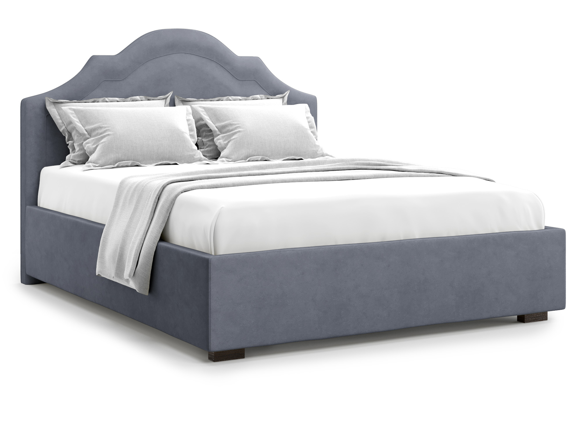 Кровать с ПМ Madzore (160х200) Серый, ДСП кровать с пм madzore 160х200 бежевый дсп