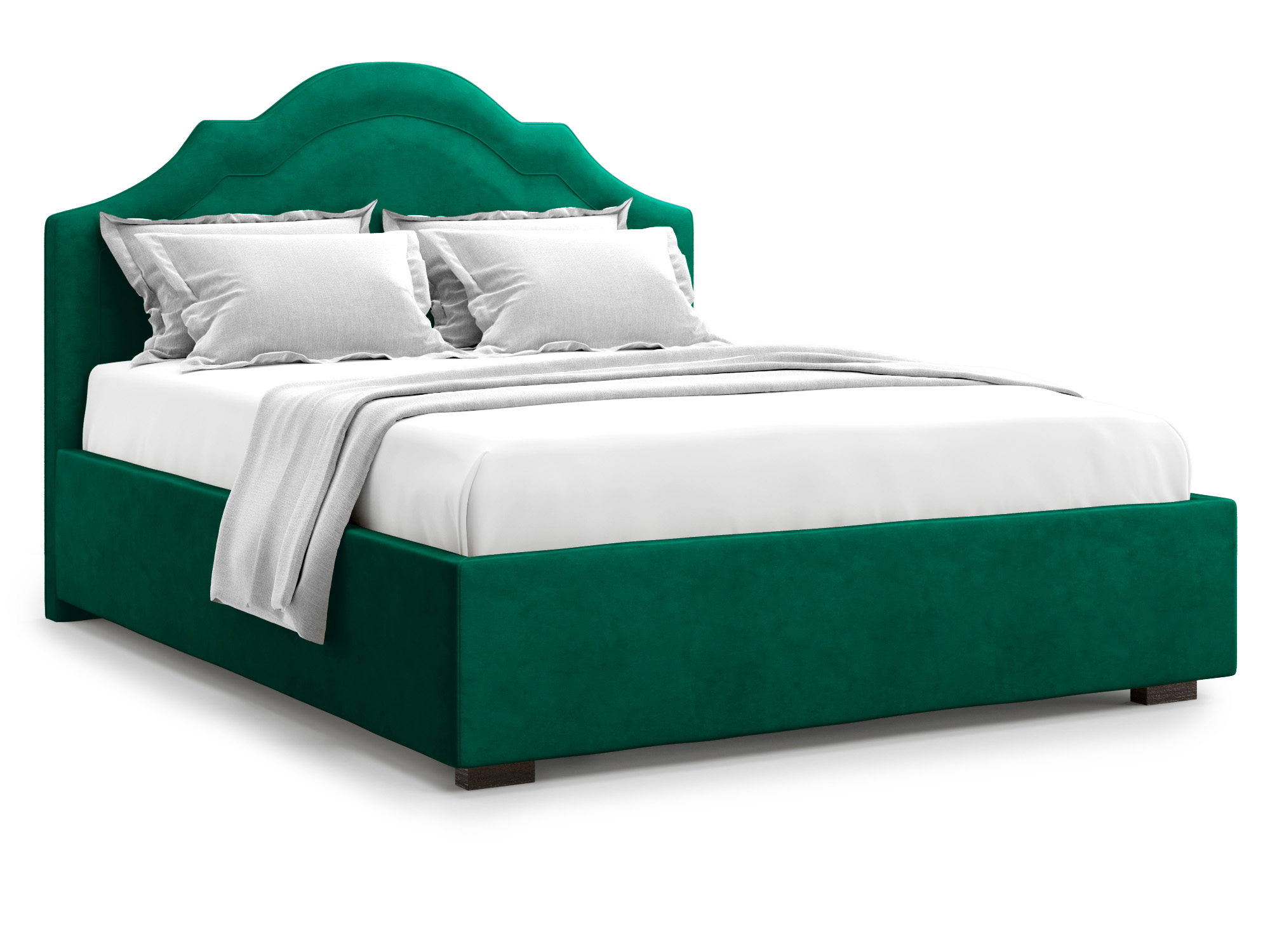 Кровать Madzore без ПМ (140х200) Зеленый, ДСП