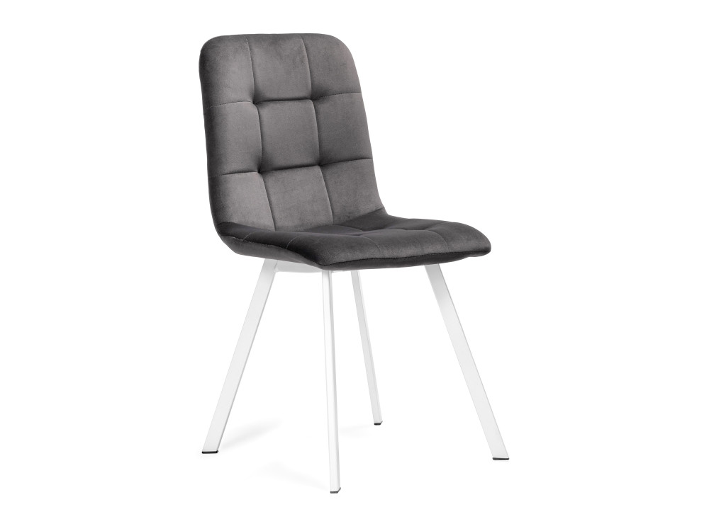 Bruk dark gray / white Стул Белый, Окрашенный металл кресла и стулья woodville стул на металлокаркасе bruk