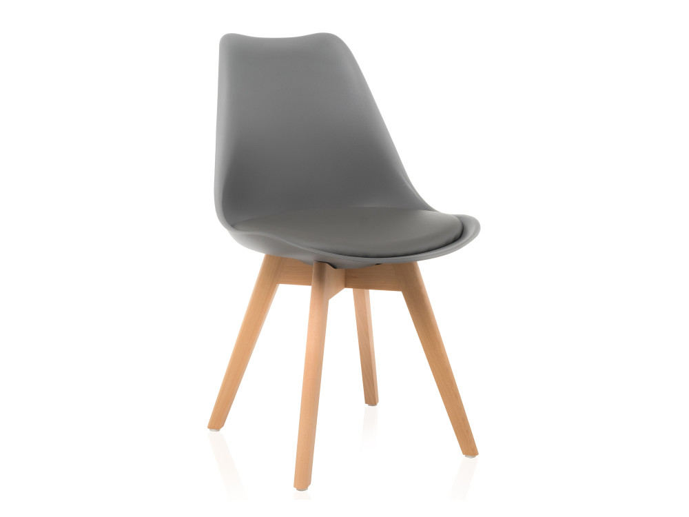 Bonus dark gray Стул деревянный серый, Массив бука kvadro 1 gray wood стул деревянный серый металл массив бука