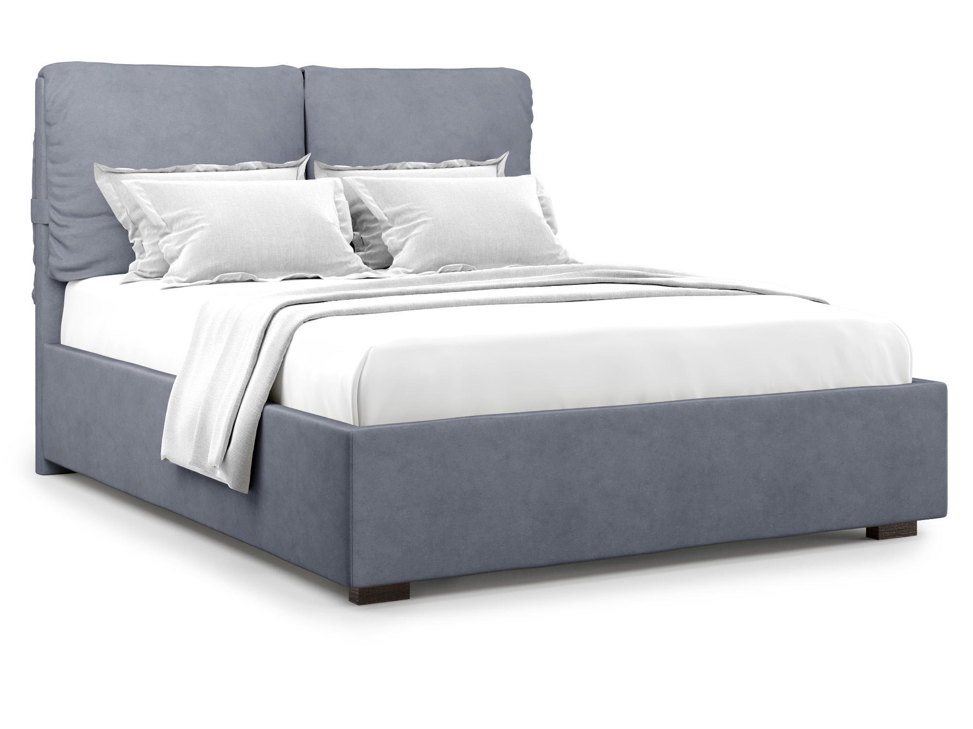 Кровать с ПМ Trazimeno (180х200) Серый, ДСП