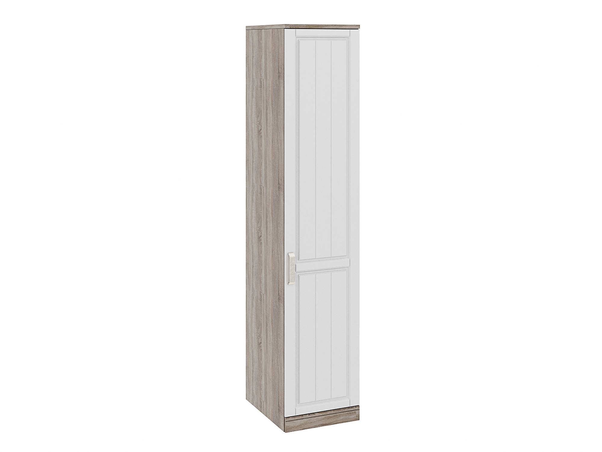 Шкаф для белья с 1 дверью Прованс Правый Крем, Белый, Бежевый, МДФ, ЛДСП