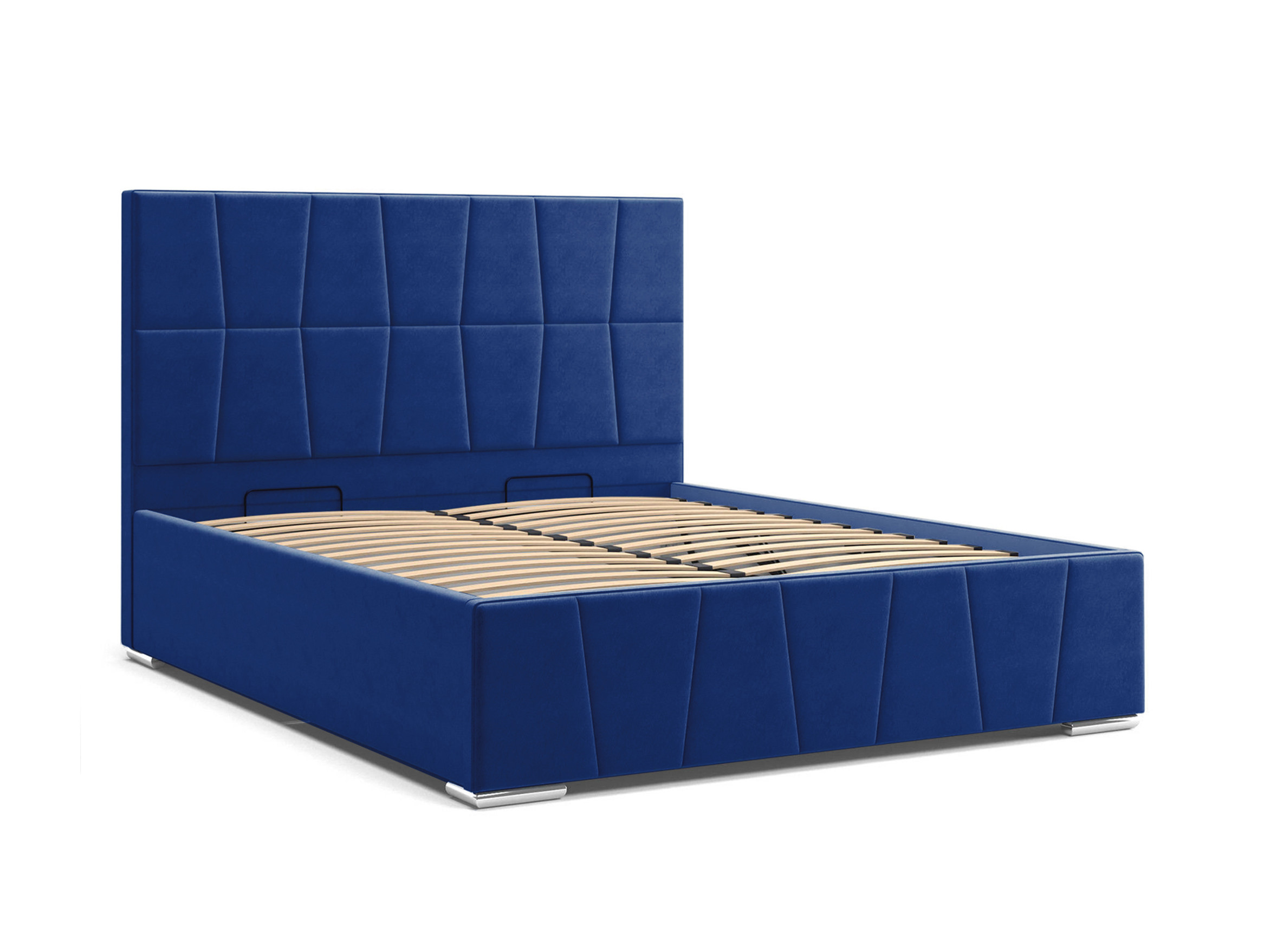 Кровать Пассаж (180х200) с ПМ Синий, Массив, ДСП кровать пассаж 160х200 с пм синий массив дсп