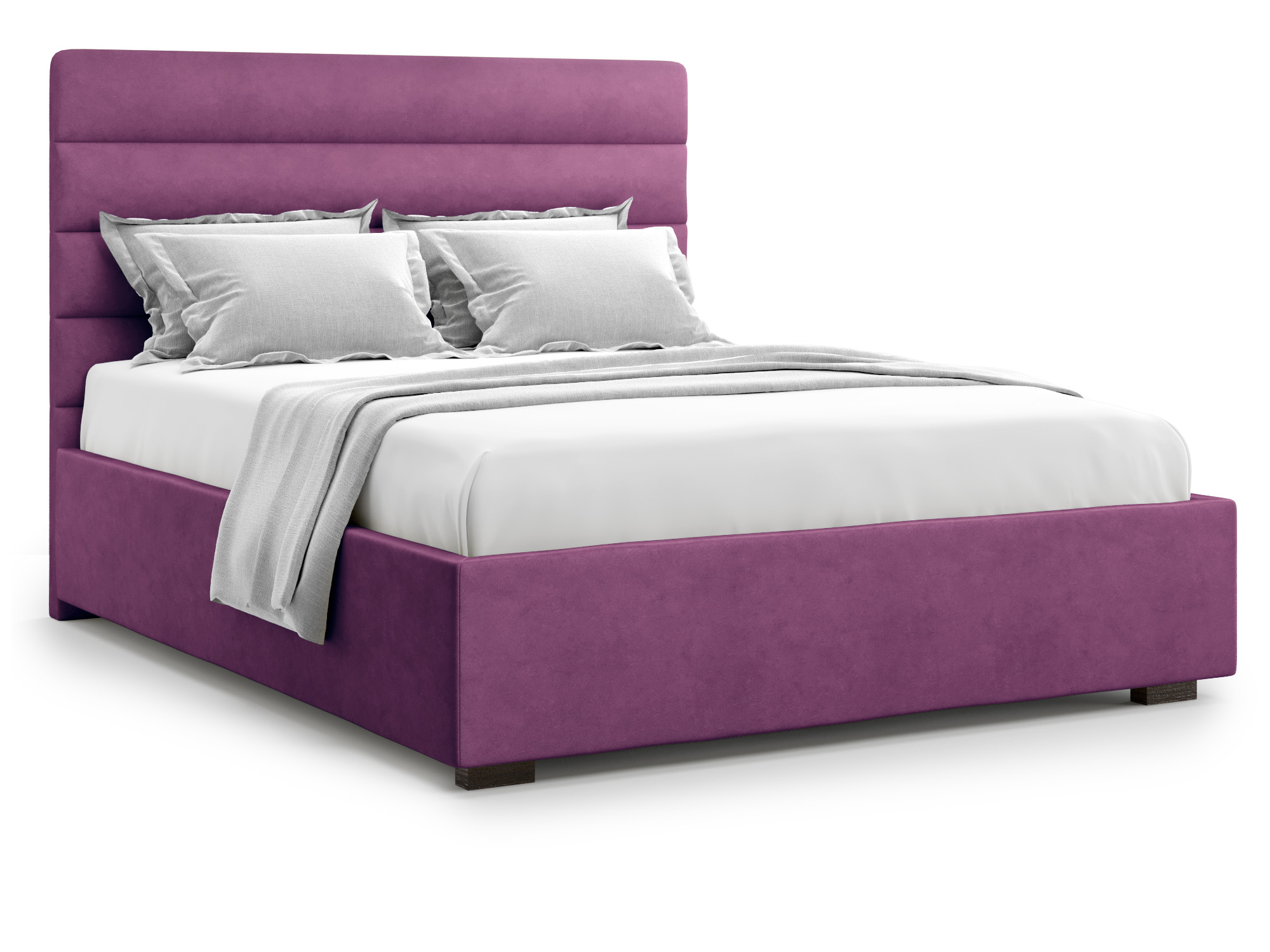 кровать с пм karezza 160х200 серый дсп Кровать Karezza без ПМ (160х200) Фиолетовый, ДСП