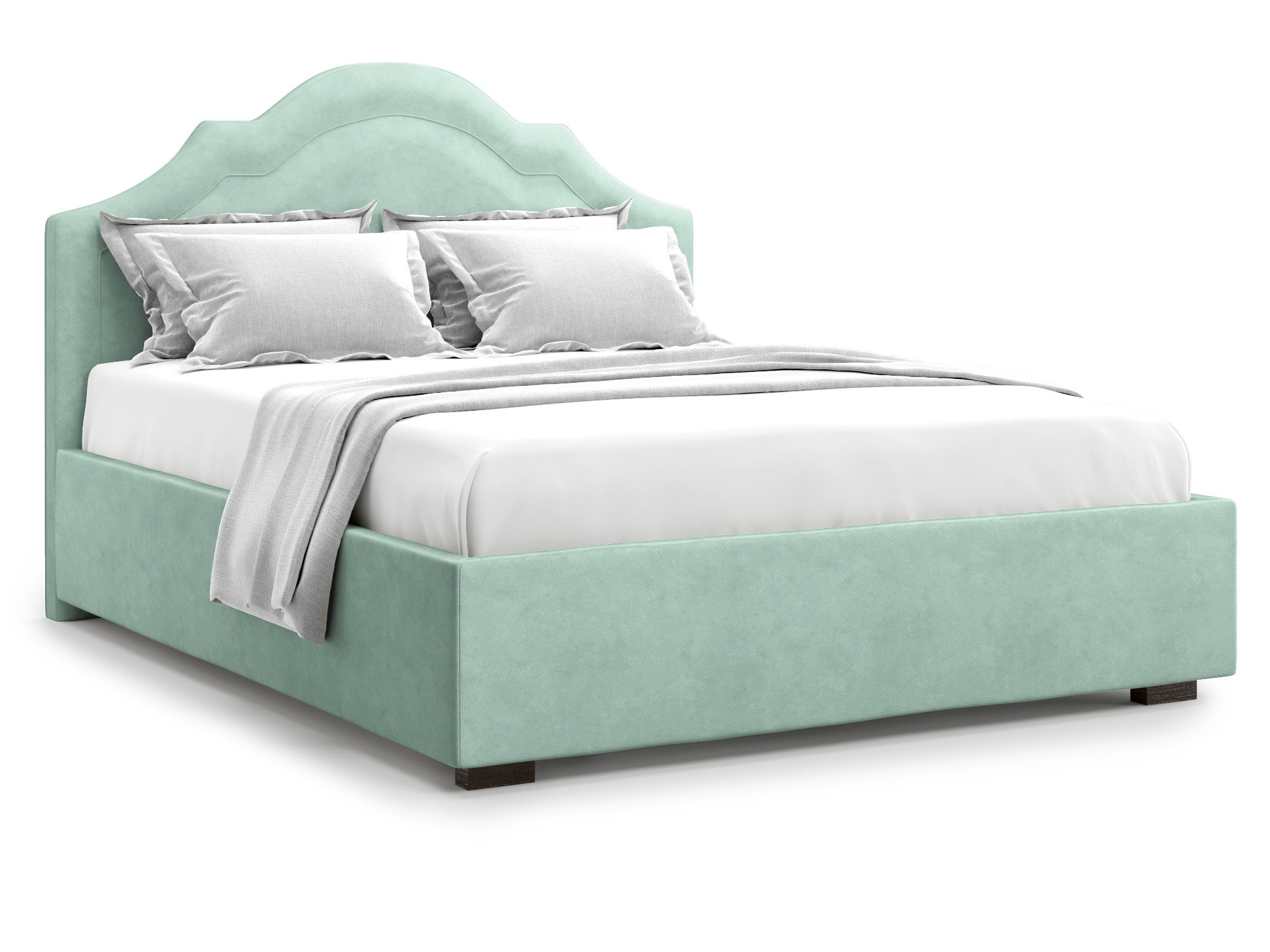кровать madzore без пм 160х200 серый дсп Кровать с ПМ Madzore (160х200) Ментоловый, ДСП