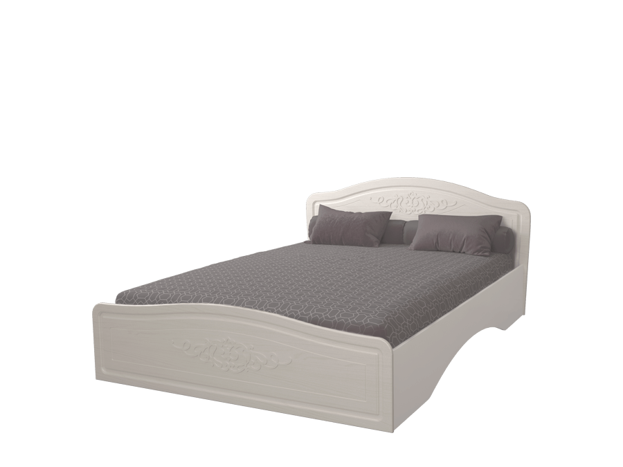 Кровать с ортопедическим основанием Виола 2 160х200 Белый, МДФ, ЛДСП кровать с ортопедическим основанием агата ат 17э 160х200 лам дуб седан