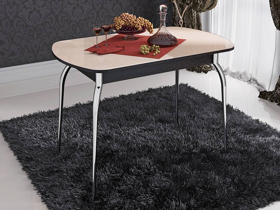 Стол обеденный раздвижной Милан Серый, Коричневый темный стол обеденный раздвижной бристоль коричневый массив
