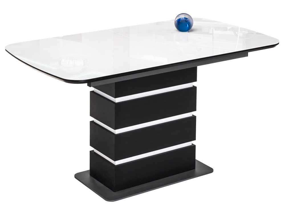 фернан венге белый стол коричневый темный металл лдсп Фернан венге / белый Стол Коричневый темный, Металл, ЛДСП