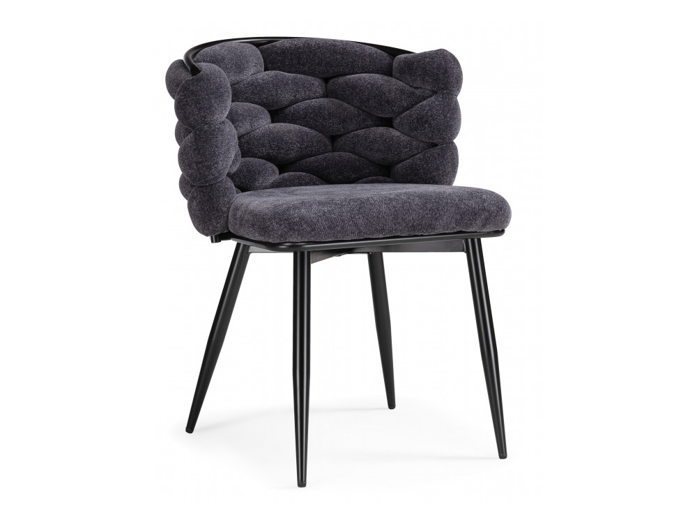 Rendi gray-blue / black Стул на металлокаркасе Черный, Металл fold складной clear gray blue пластиковый стул прозрачный металл
