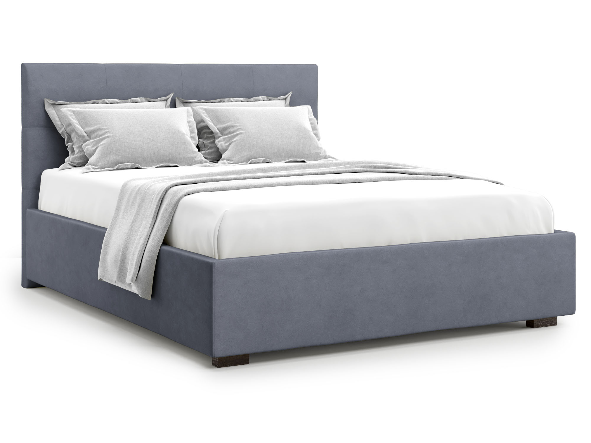 Кровать Garda без ПМ (160х200) Серый, ДСП кровать garda без пм 160х200 фиолетовый дсп