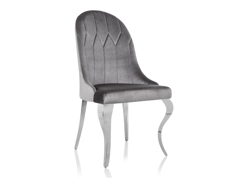 Gustav серый Стул серый, Хромированный металл стул kenner 149 серый опоры капучино серый металл
