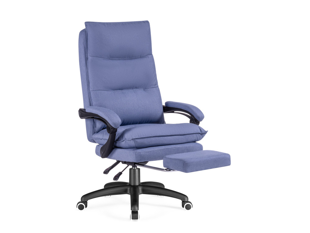 Rapid голубое Компьютерное кресло MebelVia Голубой, Ткань, Пластик кресло детское бюрократ kd 4 f голубой tw 55 крестовина пластик с подставкой для ног