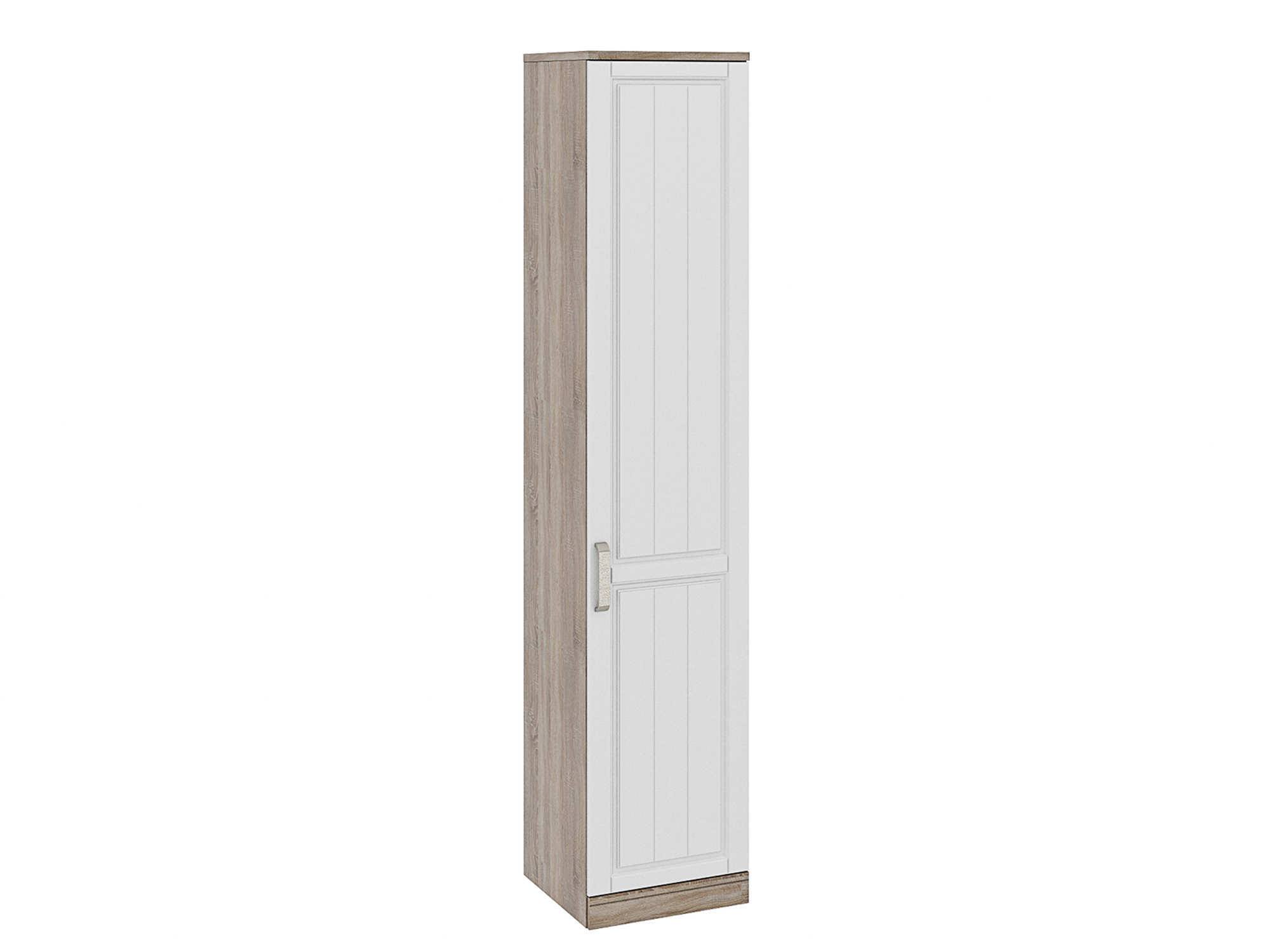 Шкаф для белья с 1 дверью Прованс Правый Крем, Белый, Бежевый, МДФ, ЛДСП