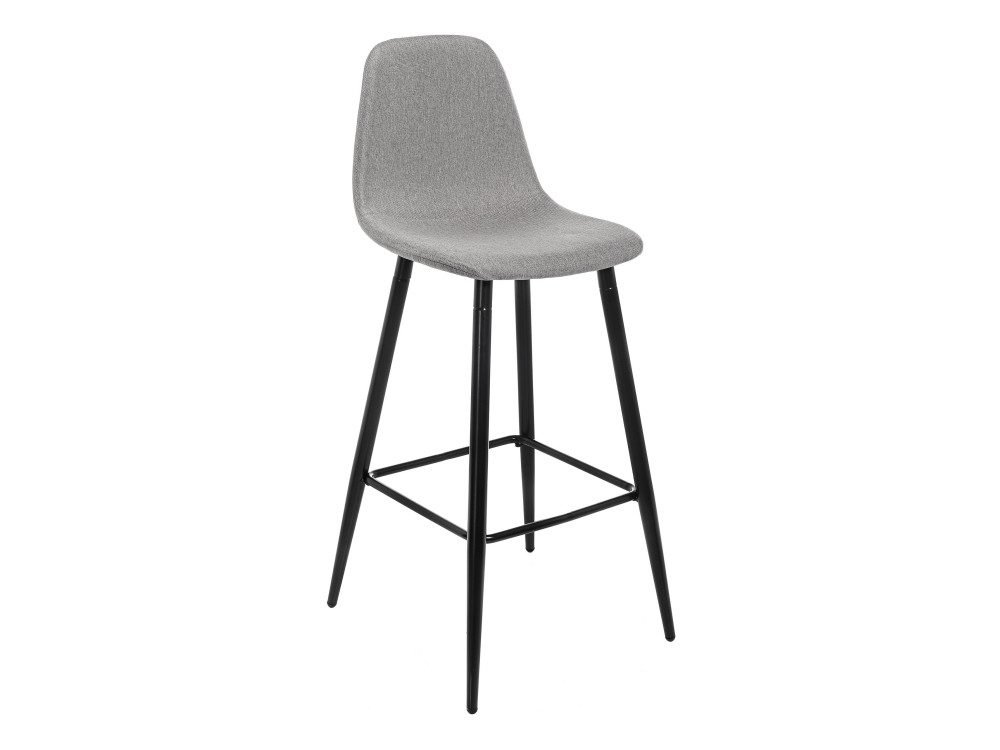 Lada светло-серый Барный стул Черный, Окрашенный металл барный стул linon ccc серый барный стул стул