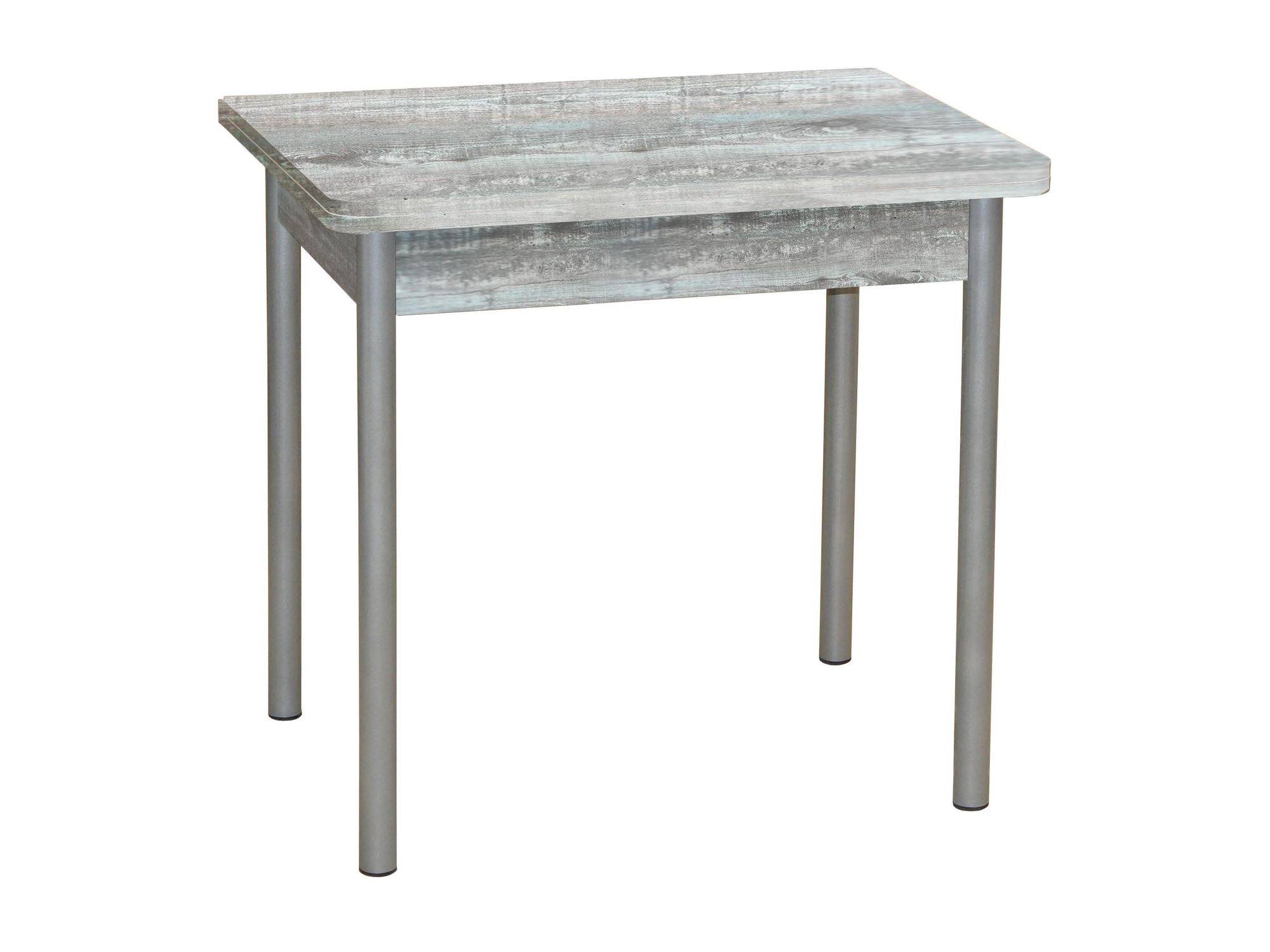 Эко 80х60 стол обеденный раскладной / бетон темный/металлик Серый, ЛДСП