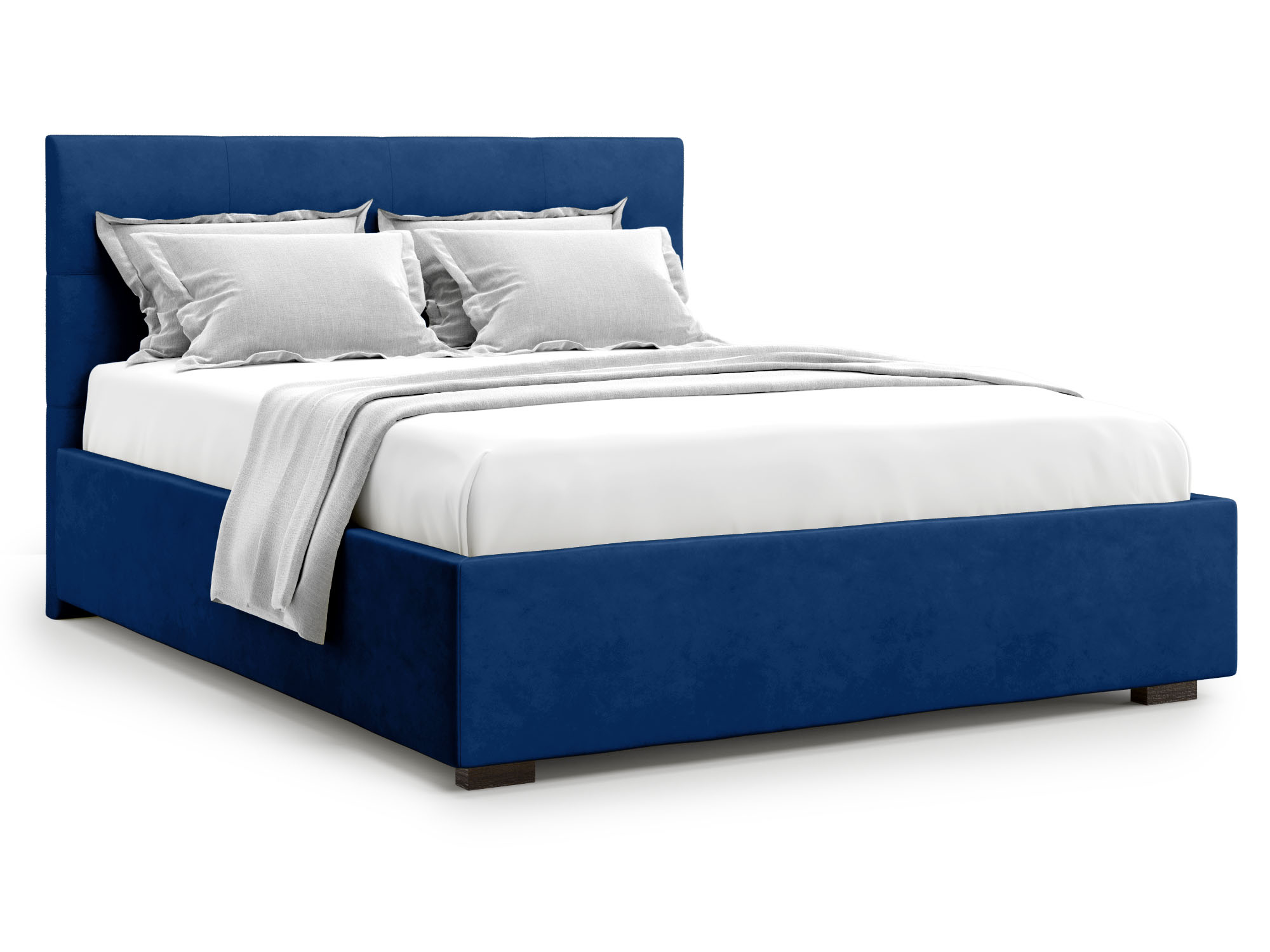 кровать с пм garda 160х200 серый дсп Кровать Garda без ПМ (160х200) Синий, ДСП