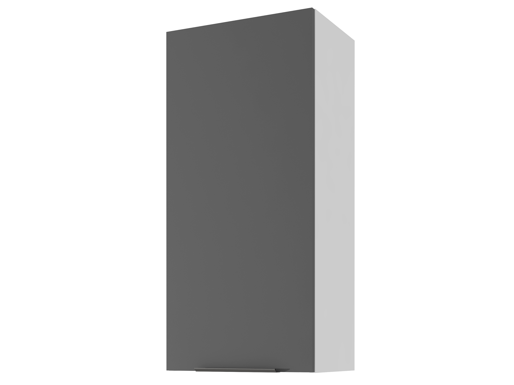 Шкаф навесной 45 х 96 см Калипсо Черный графит, Черный, , Белый, ЛДСП