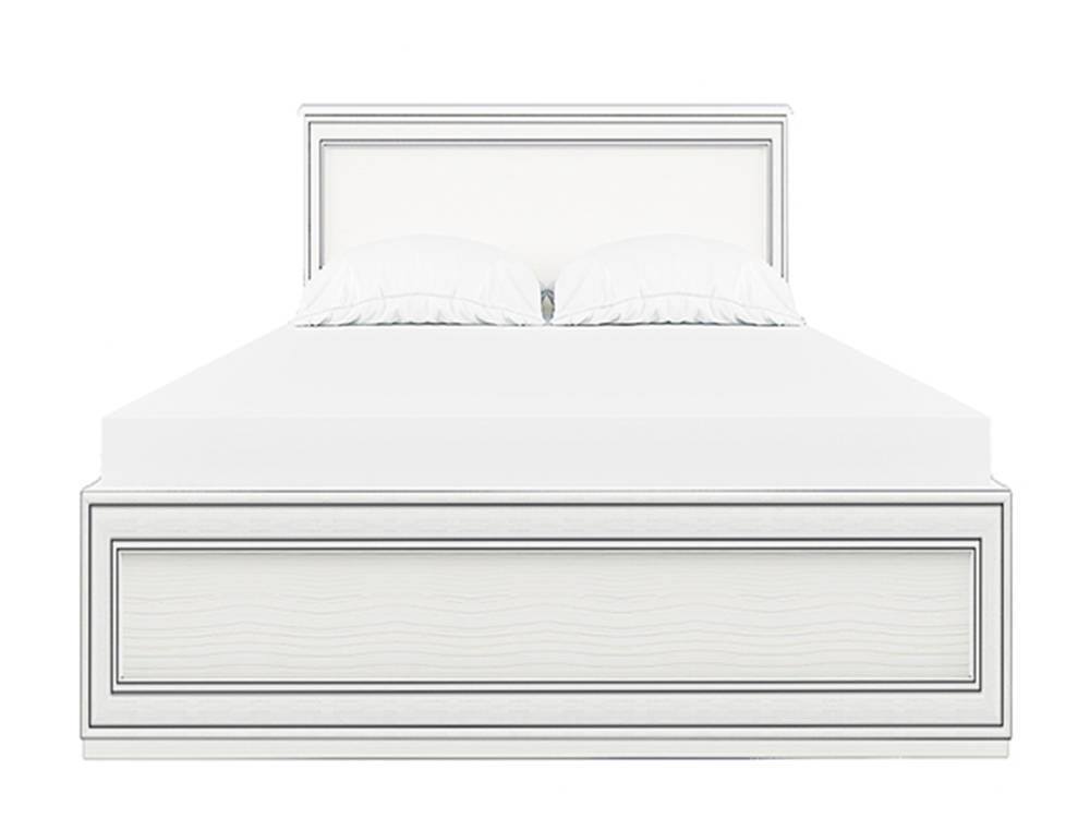 Кровать (90х200) Tiffany Вудлайн кремовый, Белый, ЛДСП кровать 120х200 tiffany вудлайн кремовый белый лдсп