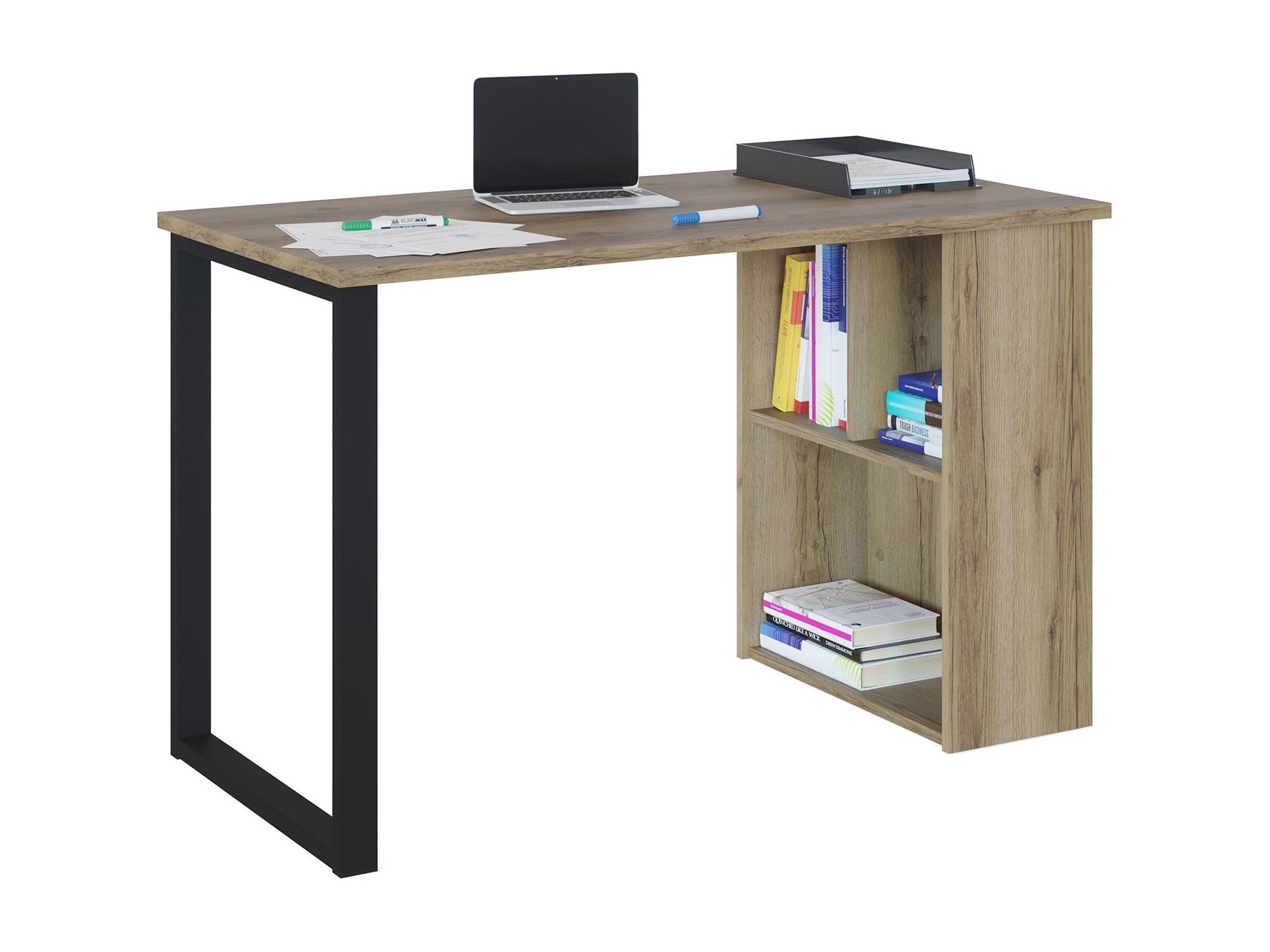 Письменный стол СПМ-201 (Дуб Делано) Бежевый, ЛДСП письменный стол спм 205 дуб делано бежевый лдсп