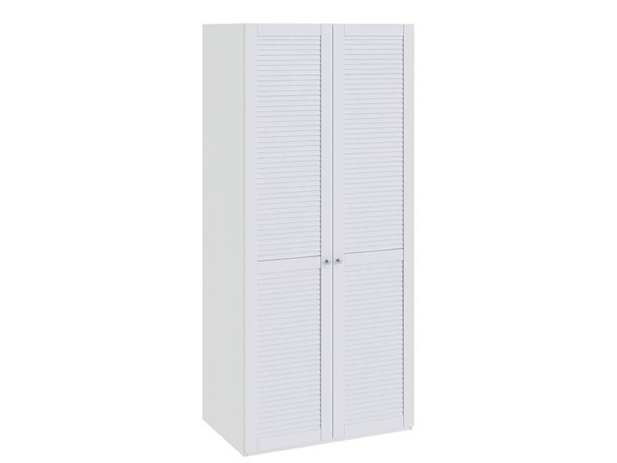 Шкаф для одежды с 2-мя дверями Ривьера Белый, МДФ, ЛДСП, Кромка ABS шкаф для одежды с 2 мя дверями ривьера белый мдф лдсп кромка abs