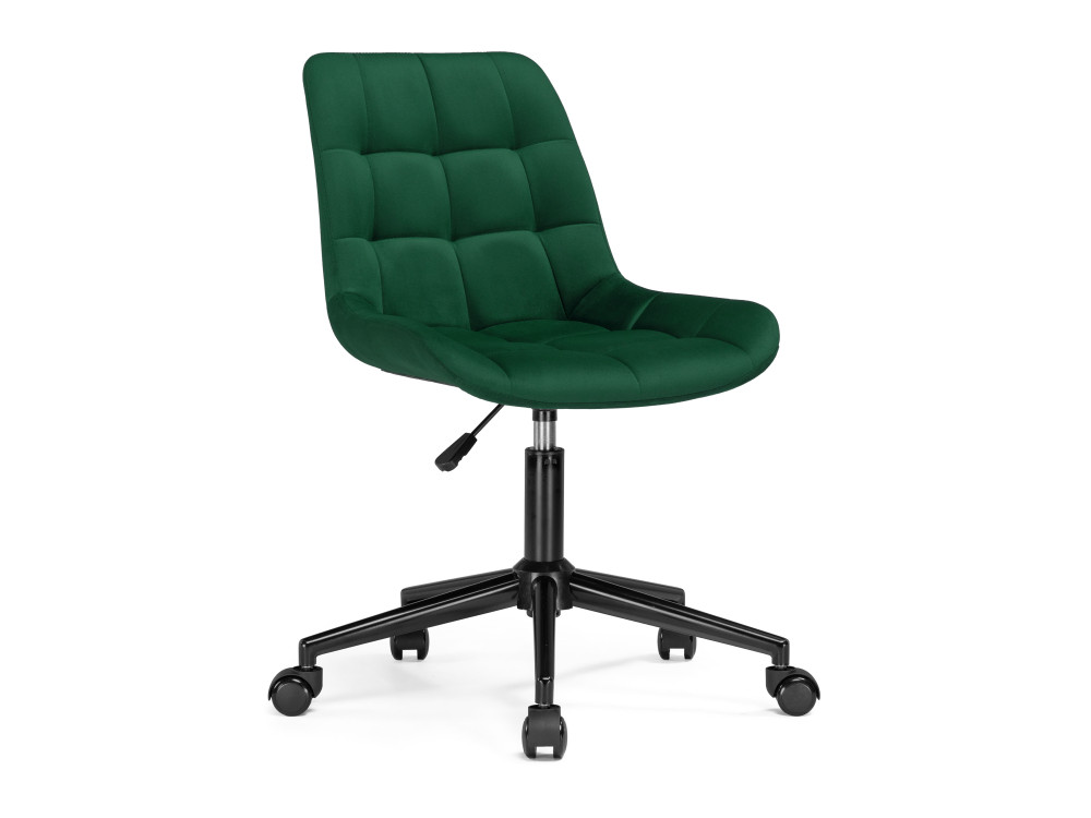 Честер зеленый / черный Стул MebelVia Зеленый, Велюр, Окрашенный металл честер зеленый черный стул черный окрашенный металл