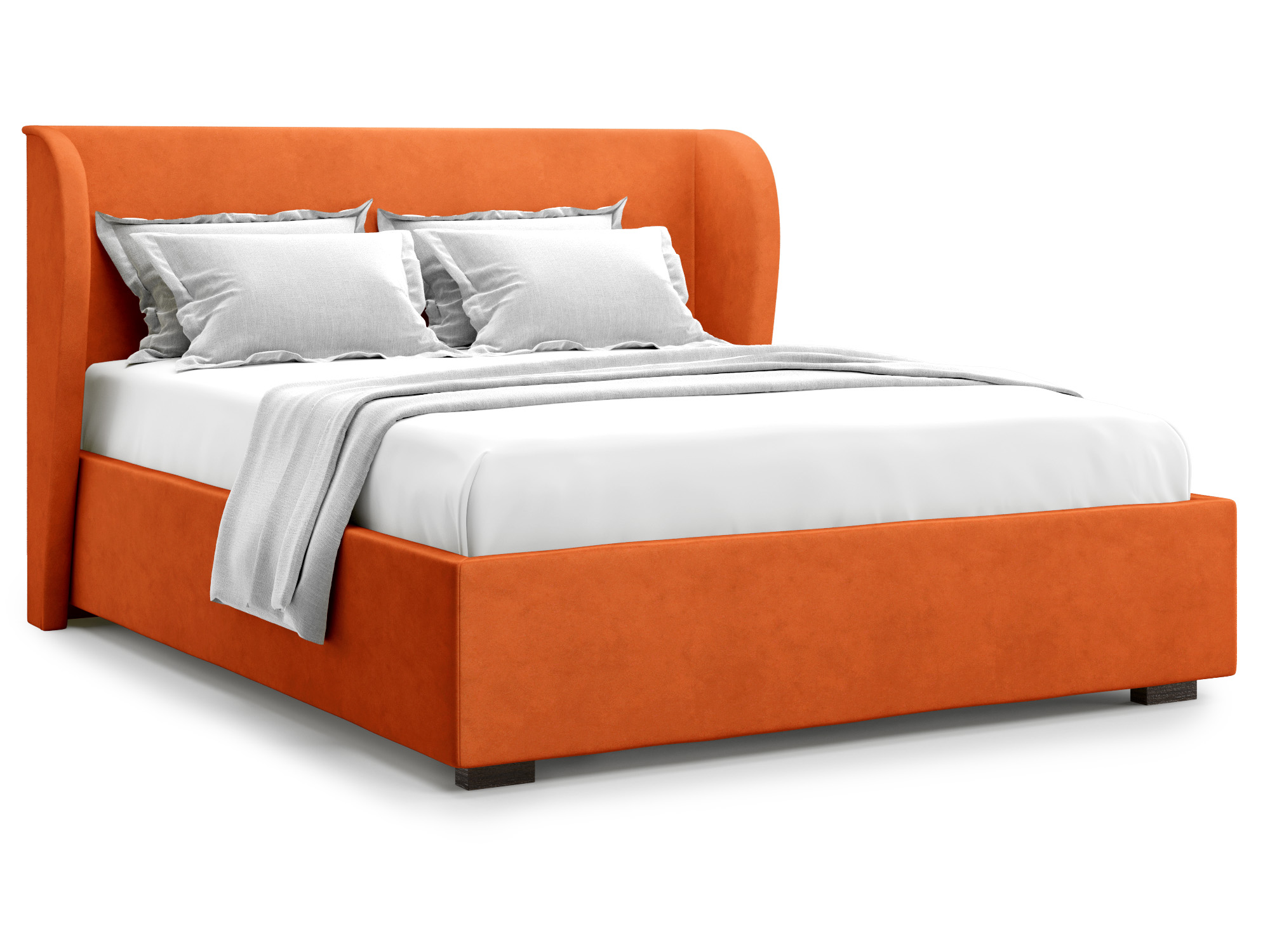 Кровать с ПМ Tenno (160х200) Оранжевый, ДСП