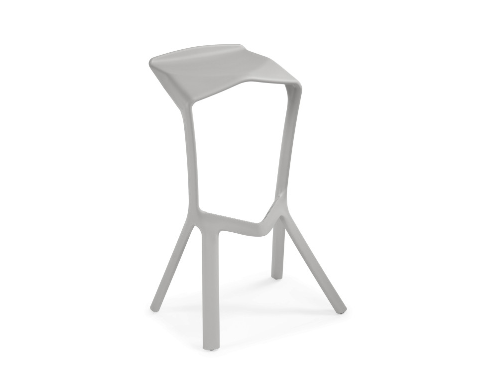Mega grey Барный стул Серый, Пластик стул барный mega черный 15700
