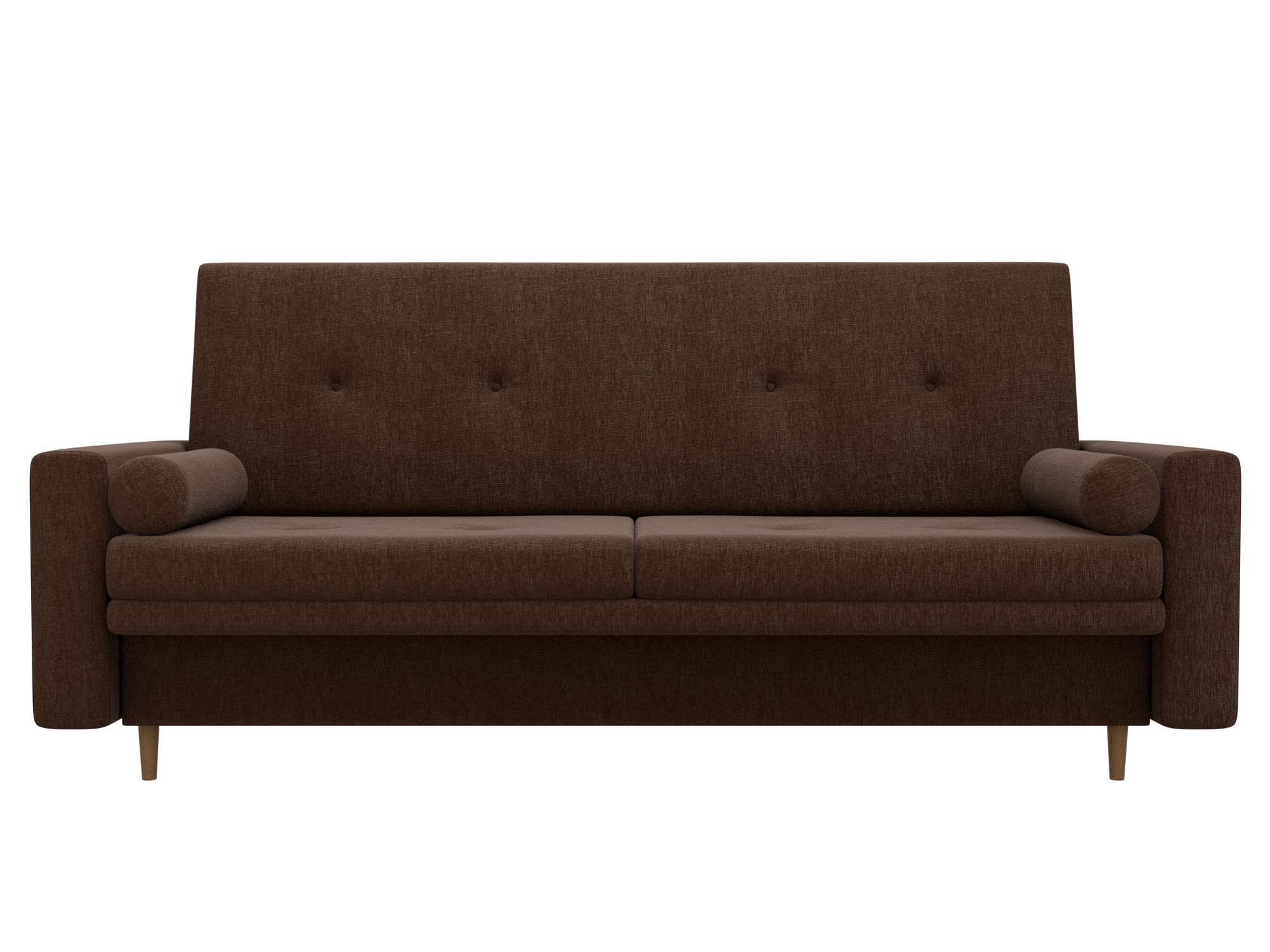 Диван Белфаст MebelVia , Коричневый, Рогожка, ЛДСП диван прямой мебелико белфаст эко кожа коричневый