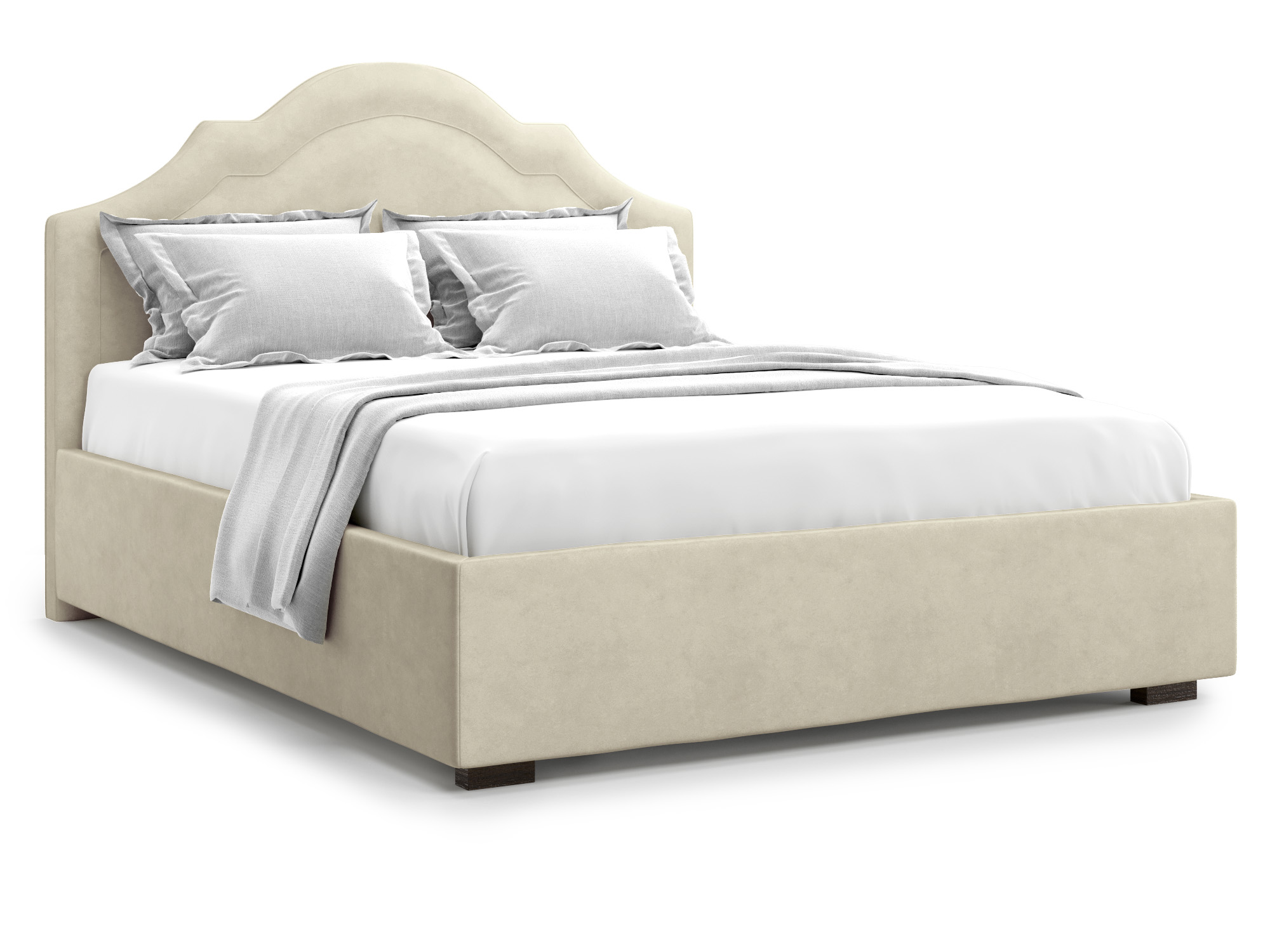 кровать madzore без пм 160х200 серый дсп Кровать с ПМ Madzore (160х200) Бежевый, ДСП