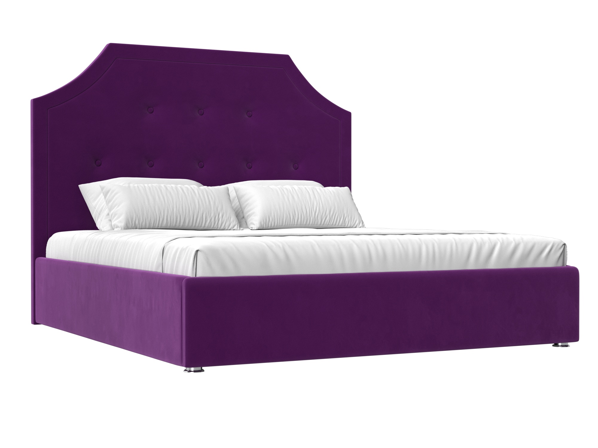 Кровать Кантри (160х200) Фиолетовый, ЛДСП кровать кариба 180 фиолетовый микровельвет