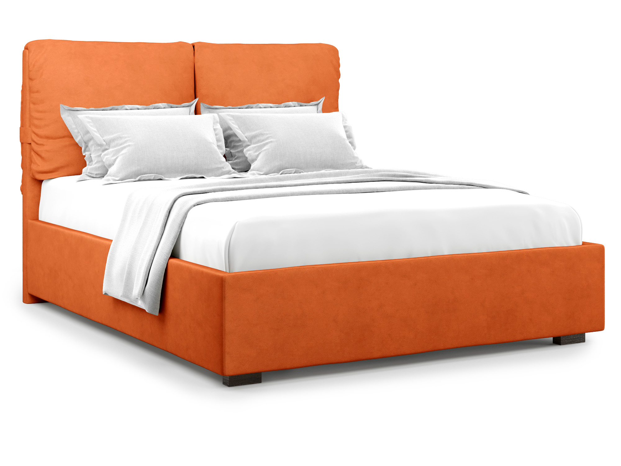 Кровать Trazimeno без ПМ (140х200) Оранжевый, ДСП