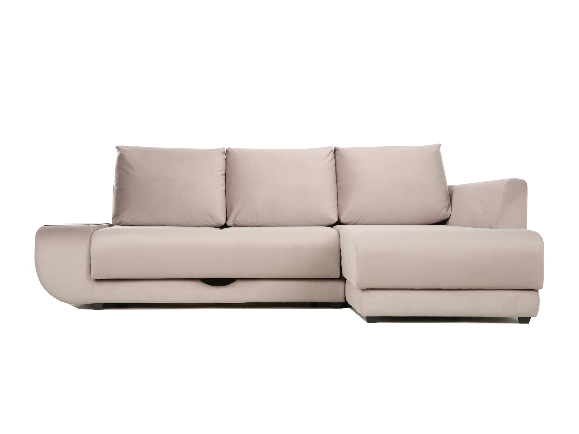 Угловой диван с независимым пружинным блоком Поло LUX НПБ (Нью-Йор угловой диван поло lux нью йорк правый mebelvia бежевый коричневый микровелюр лдсп брус фанера