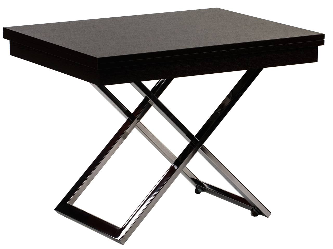 Стол трансформер Cross Коричневый темный, ЛДСП стол трансформер leset манхэттен коричневый темный лдсп