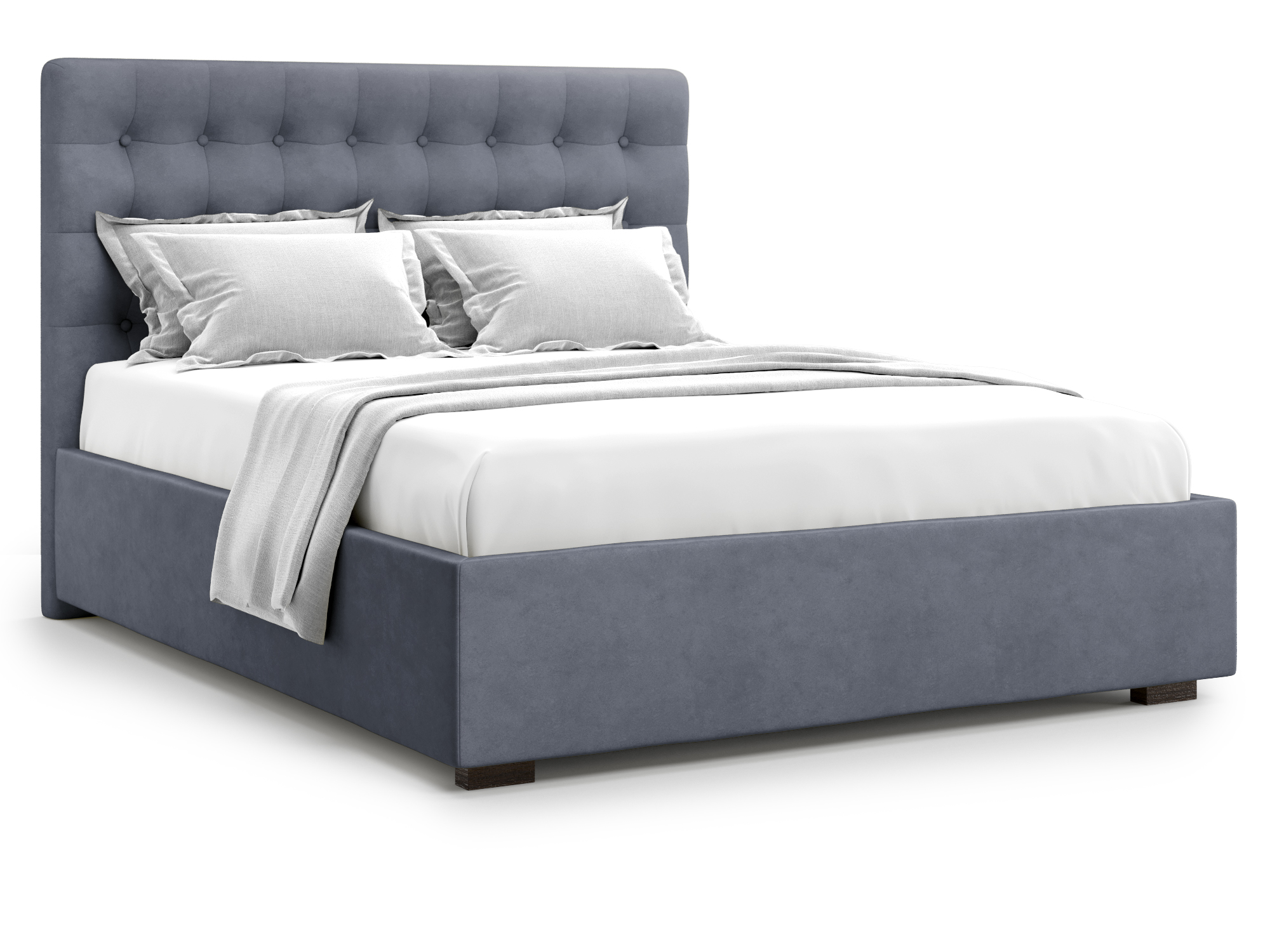 Кровать Brayers без ПМ (140х200) Серый, ДСП цена и фото