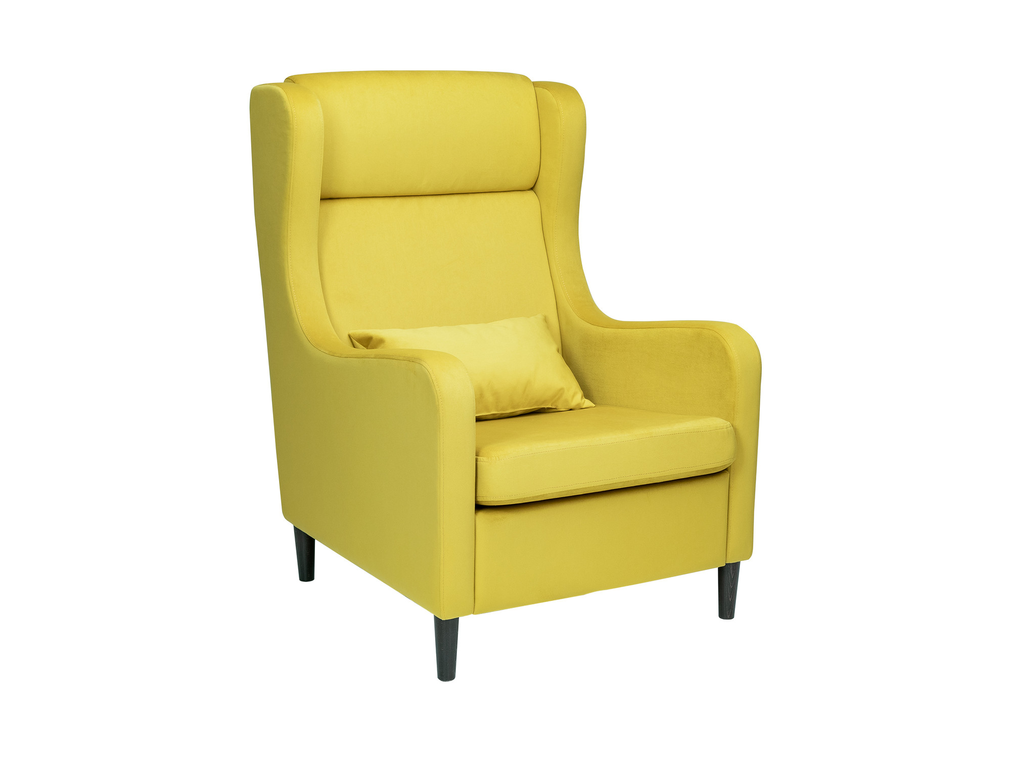 кресло качалка модель 4 mebelvia verona apple green велюр берёзовая фанера Кресло Leset Хилтон MebelVia V28 желтый, Ткань Велюр, Берёзовая фанера