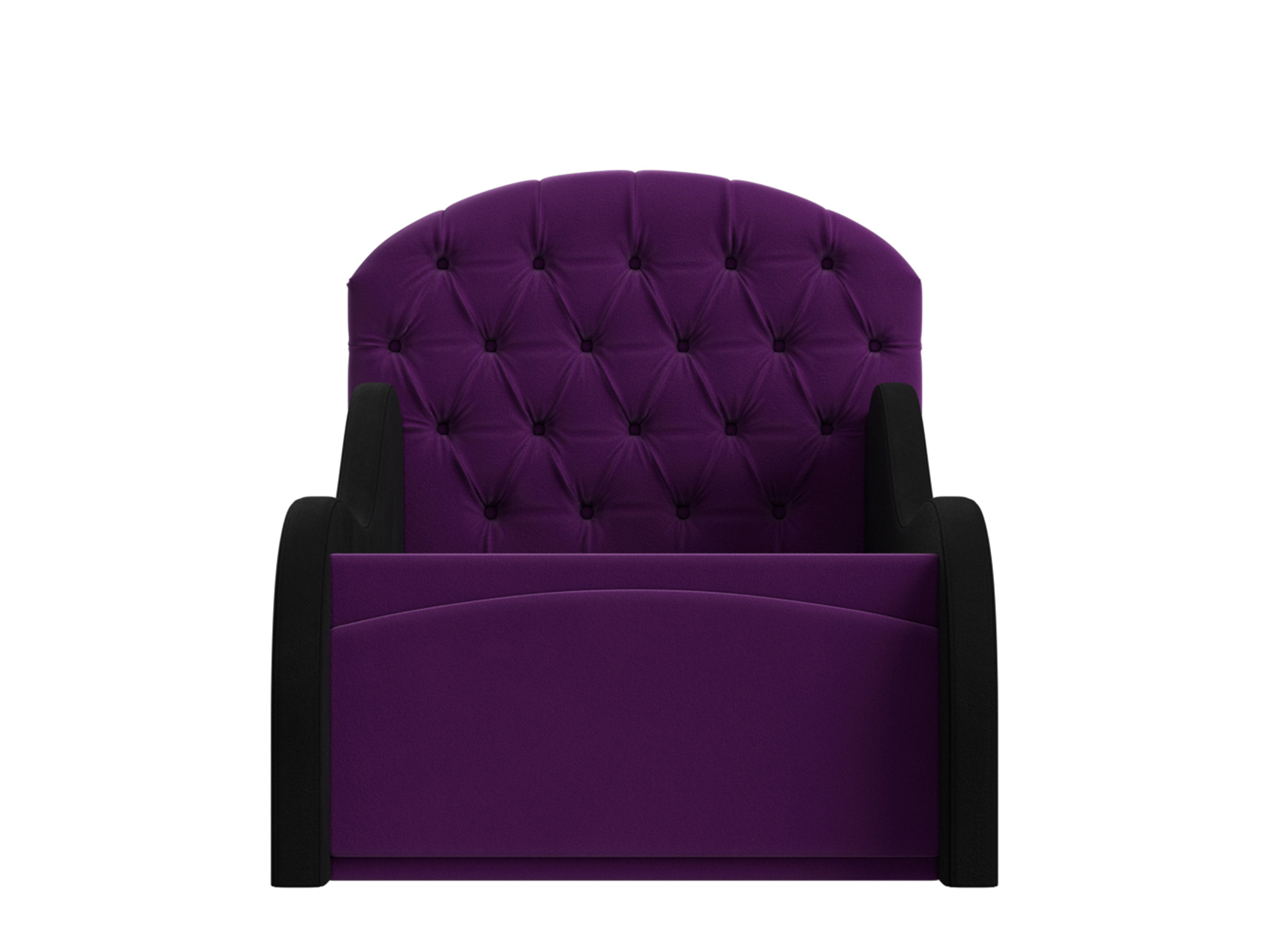 Детская кровать Злата (70х140) Фиолетовый, Черный, ЛДСП, Фанера