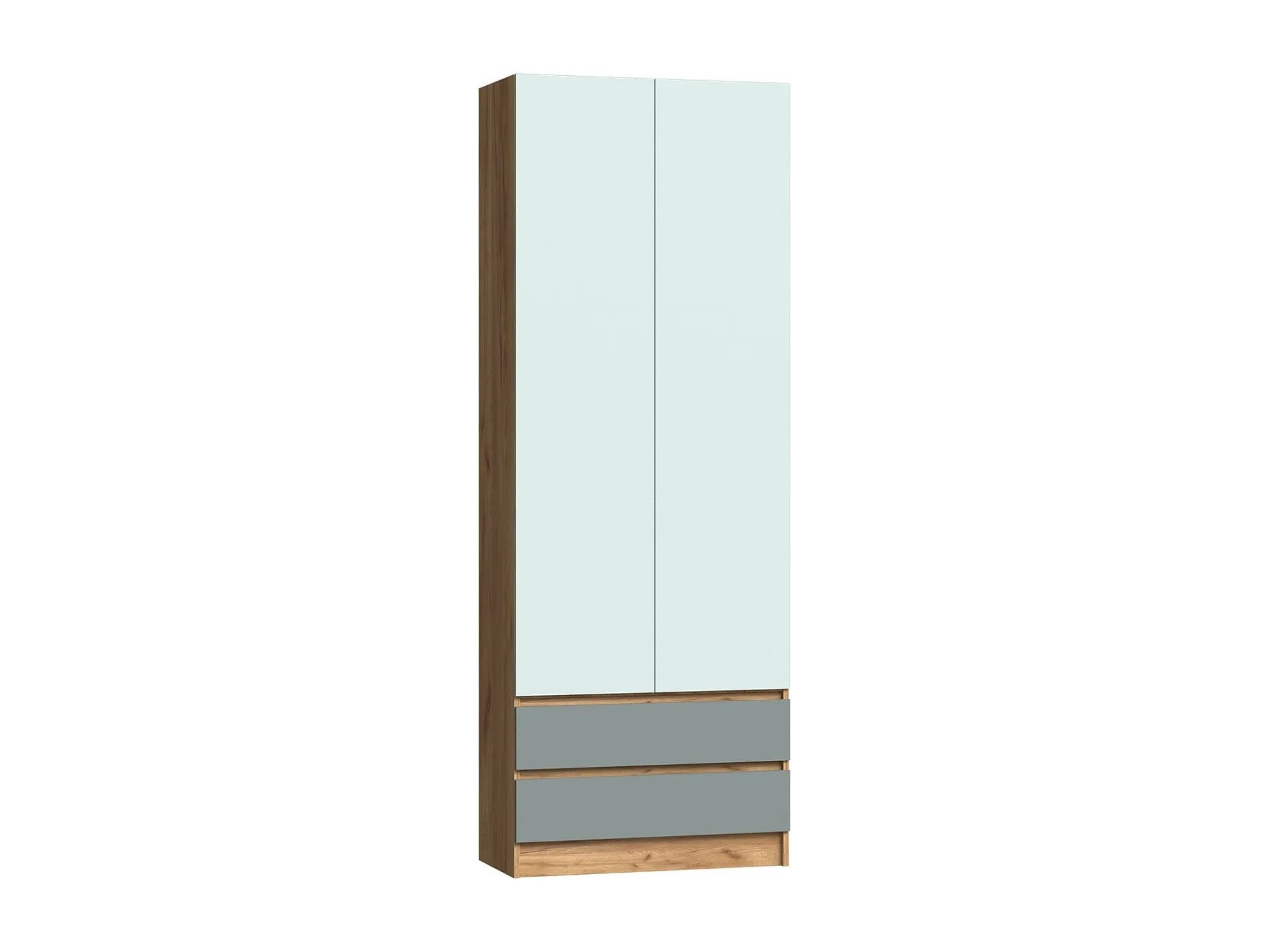 Челси Color Шкаф (Мята/Сумеречный голубой/Дуб крафт) Зеленый, ЛДСП шкаф настенный сакраменто левый сумеречный
