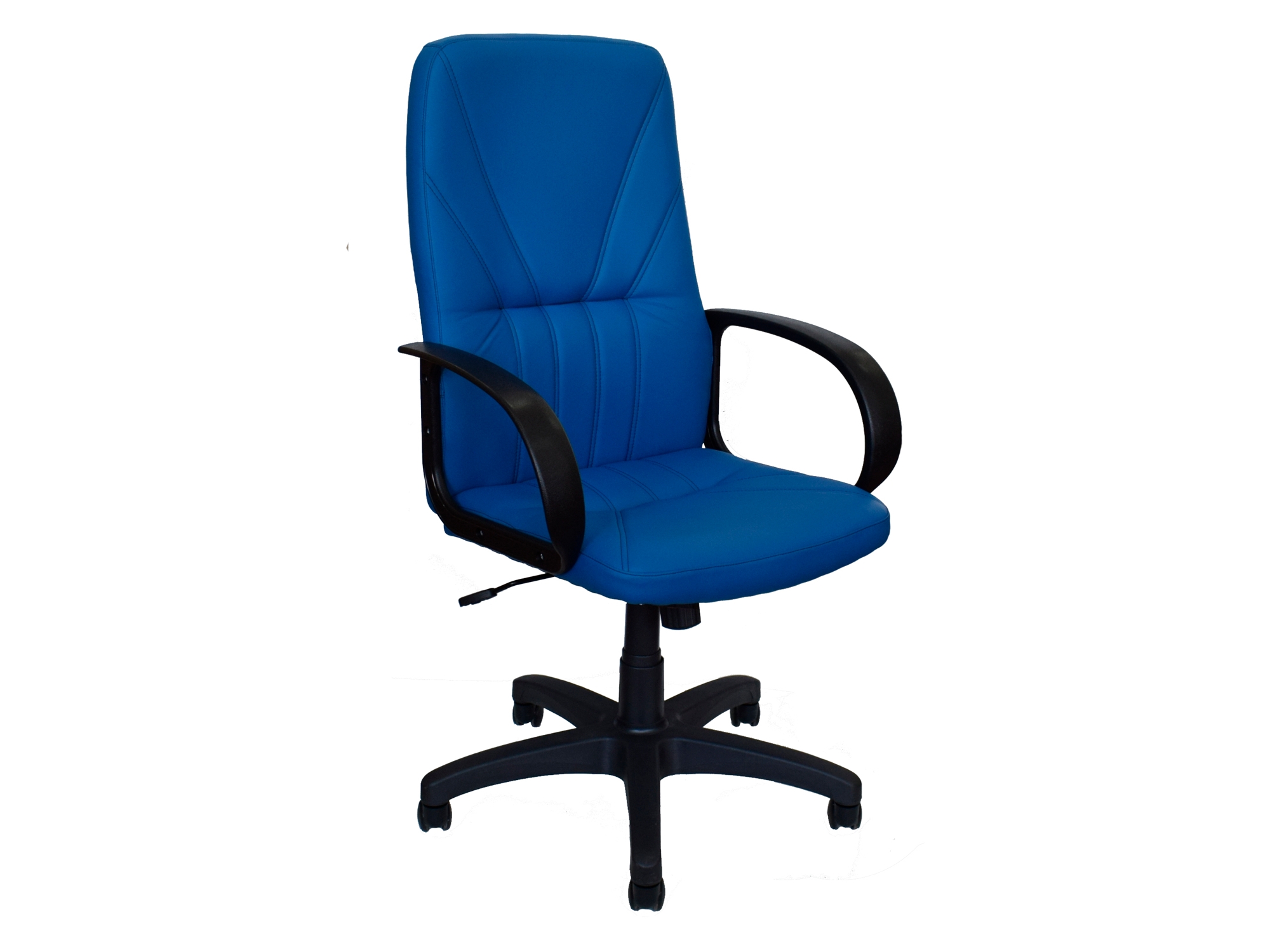 Офисное кресло Office Lab standart-1371 ЭК Эко кожа синяя синий, Фанера