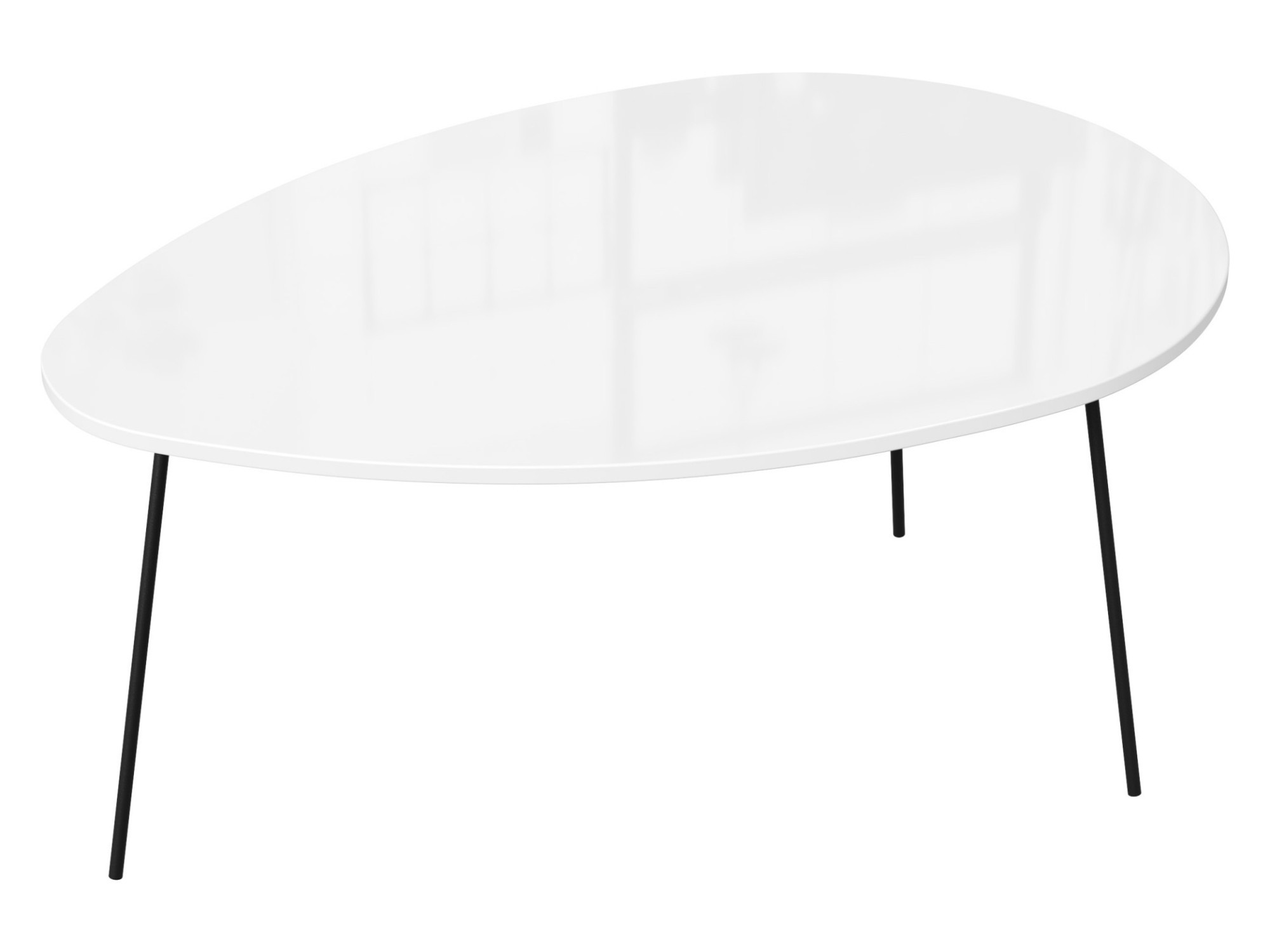 Стол журнальный тип 3 высокий (Белый глянец) Белый стол журнальный мебелик оникс 3 белый велюр п0005780