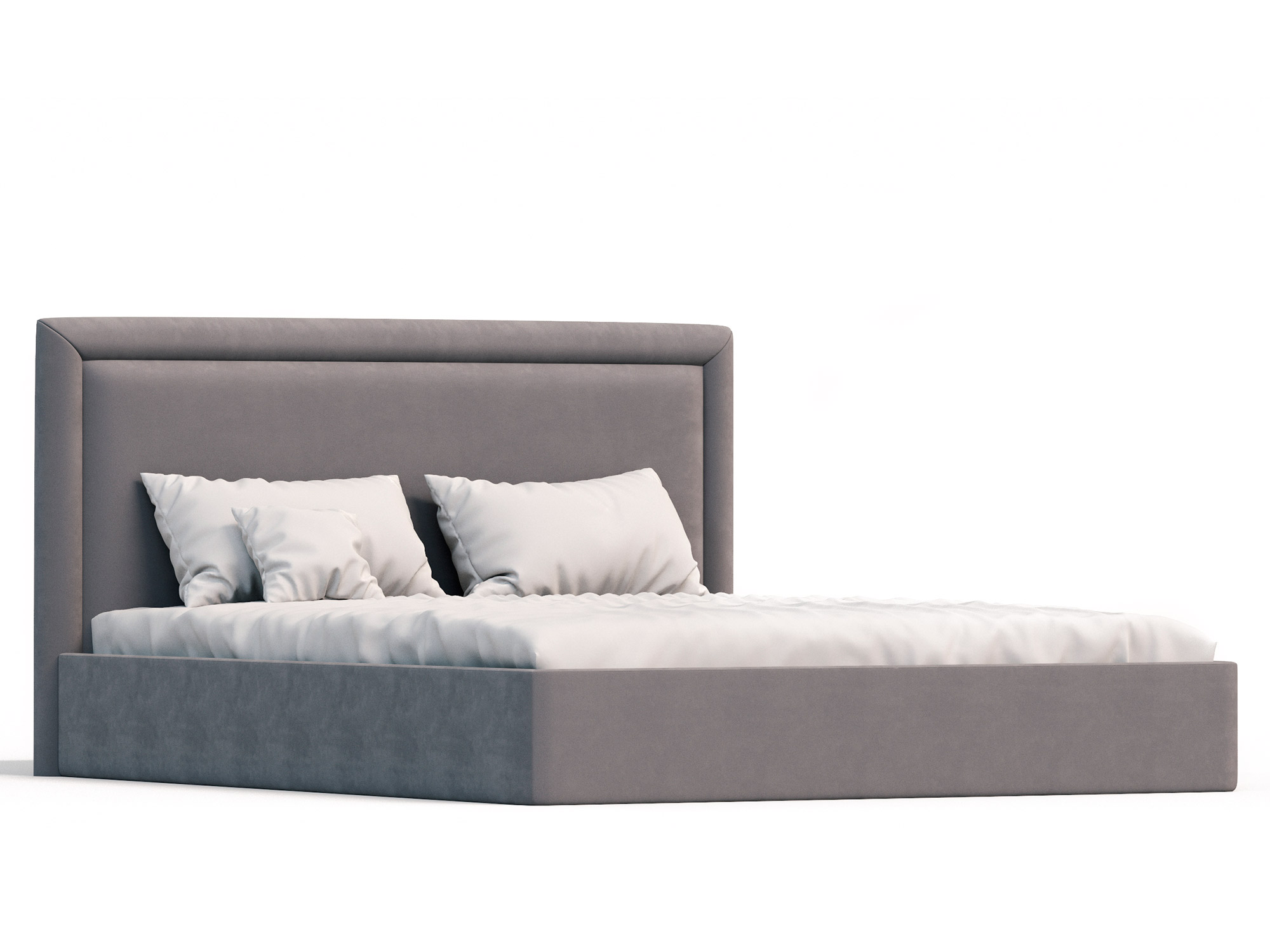 Кровать Тиволи Эконом (180х200) Серый, ДСП, МДФ