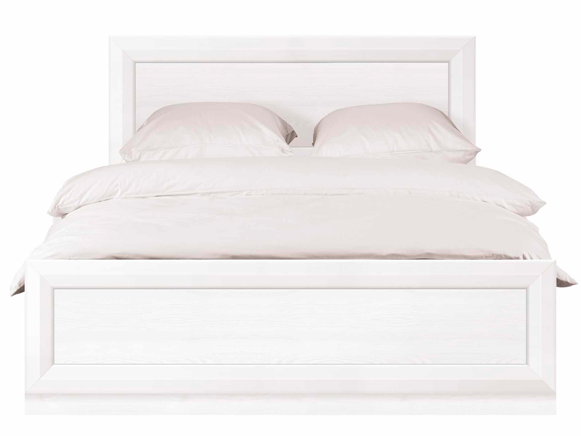 Кровать Мальта (140х200) Лиственница сибирская, Белый, Коричневый, ЛДСП кровать мальта корфу